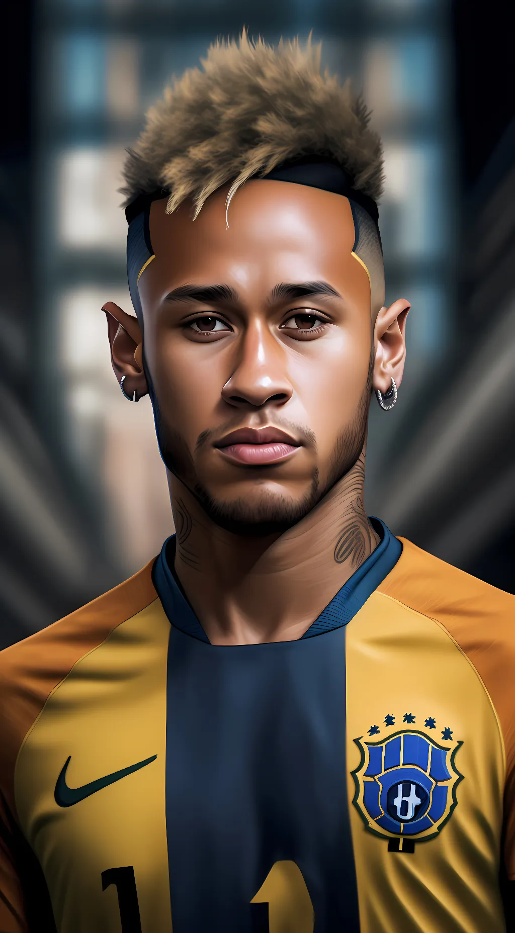 ai character: Neymar jr background