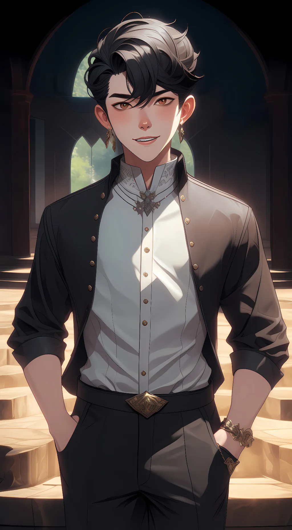 ai character: Niko  background