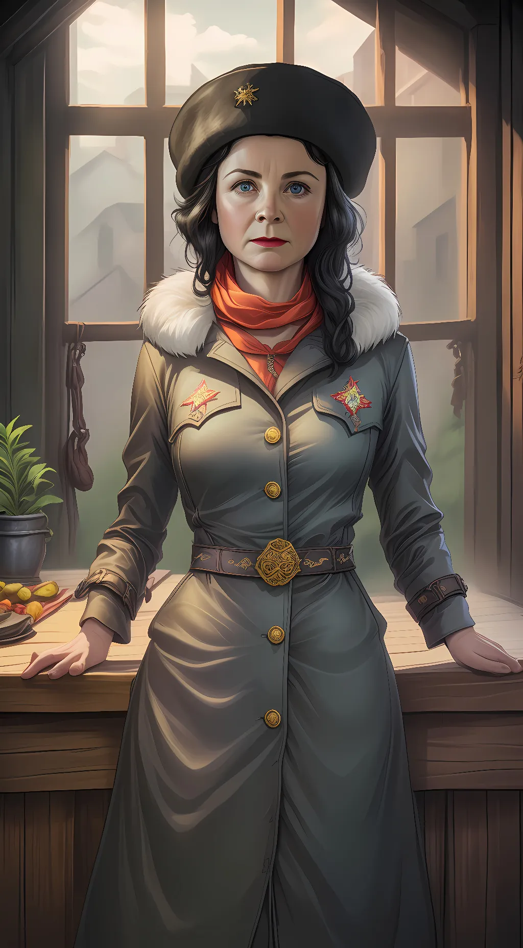ai character: Ulana Khomyuk background