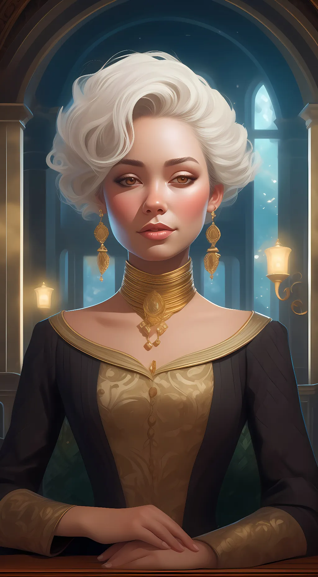 ai character: Crystal  background