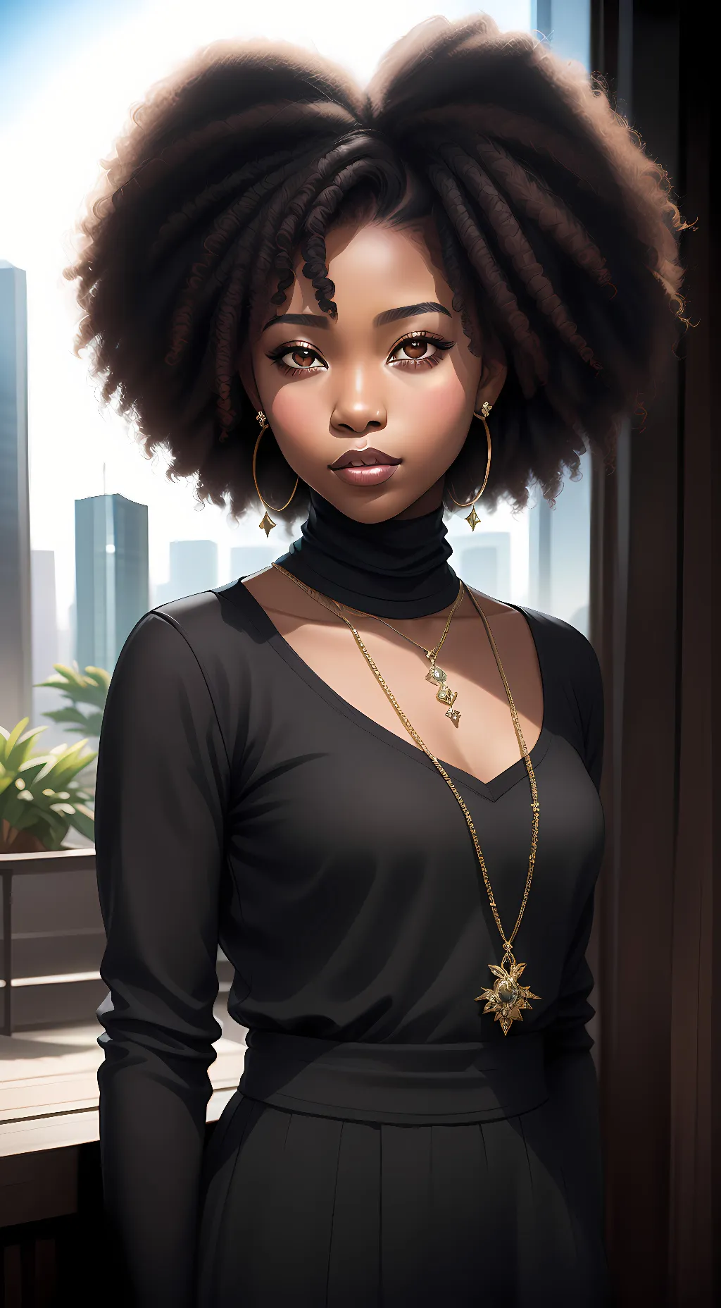 ai character: big sister background