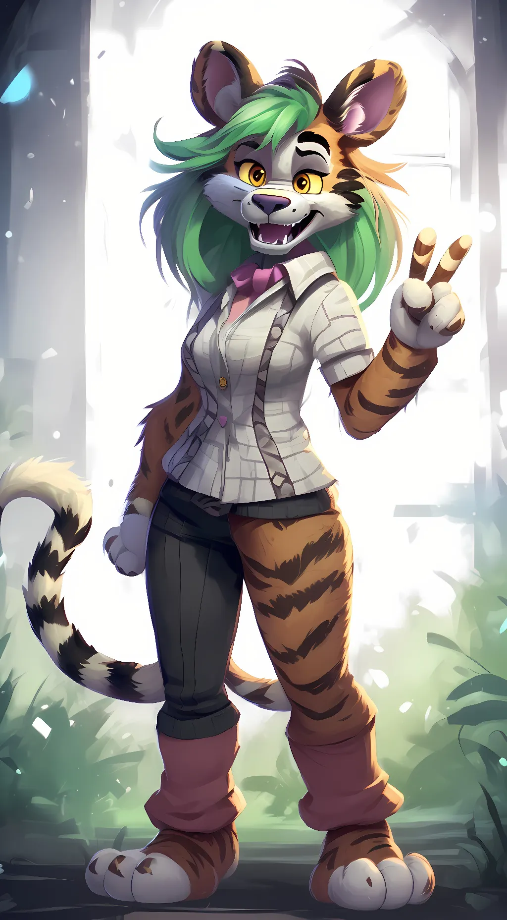 ai character: furry background