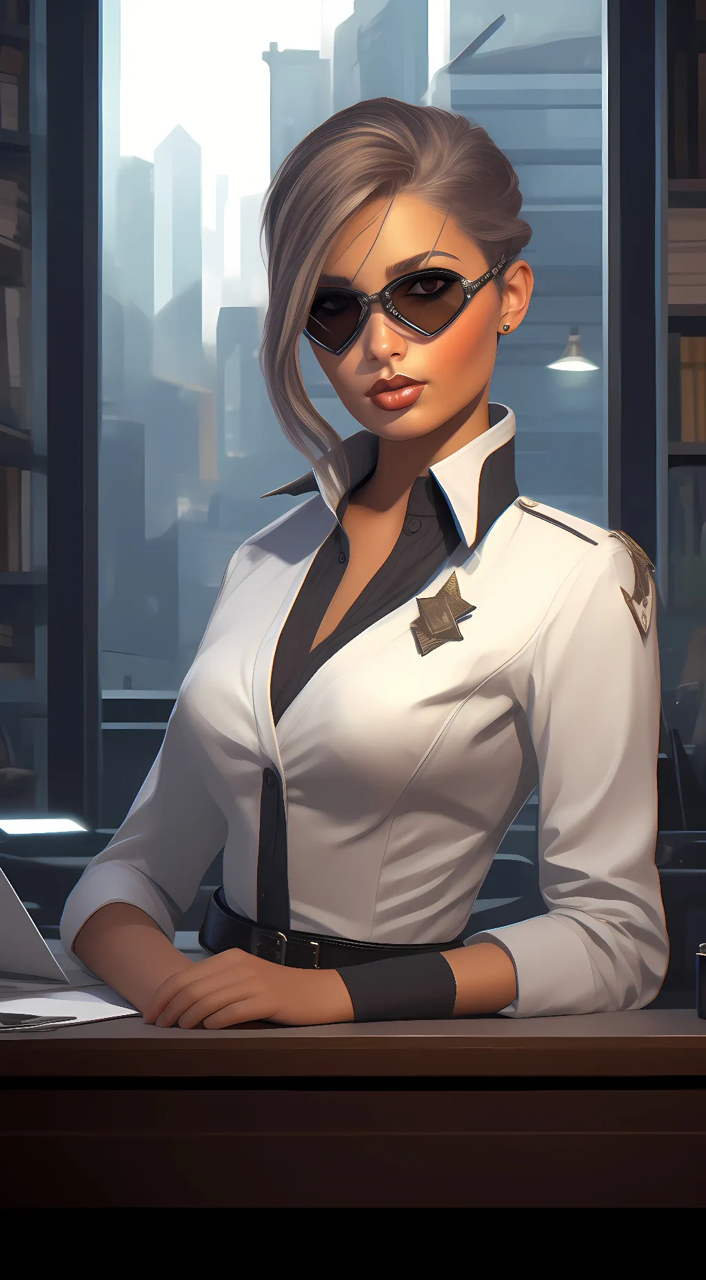 ai character: sombra background