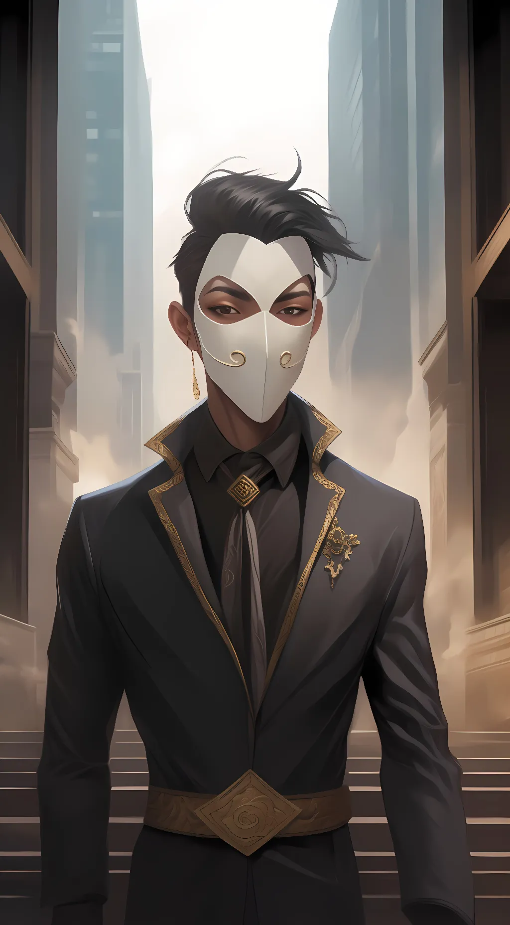 ai character: Faceless background