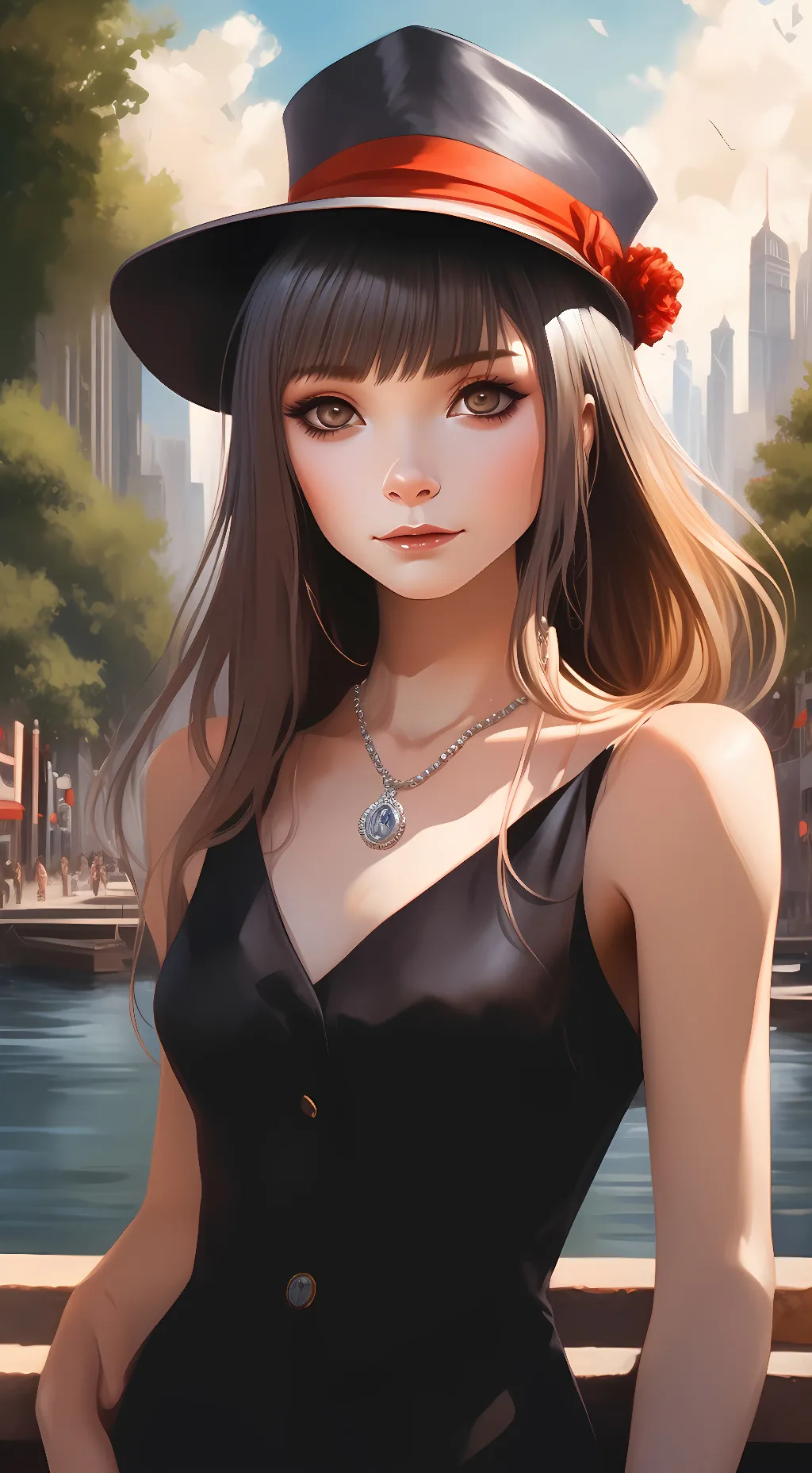 ai character: Oliva background