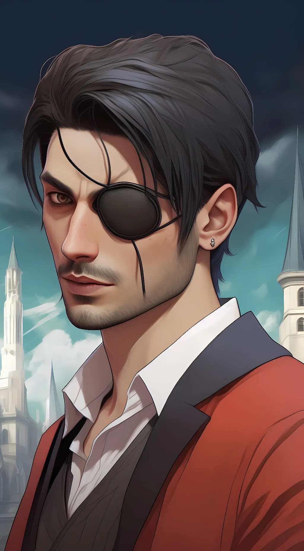 ai character: goro majima  background