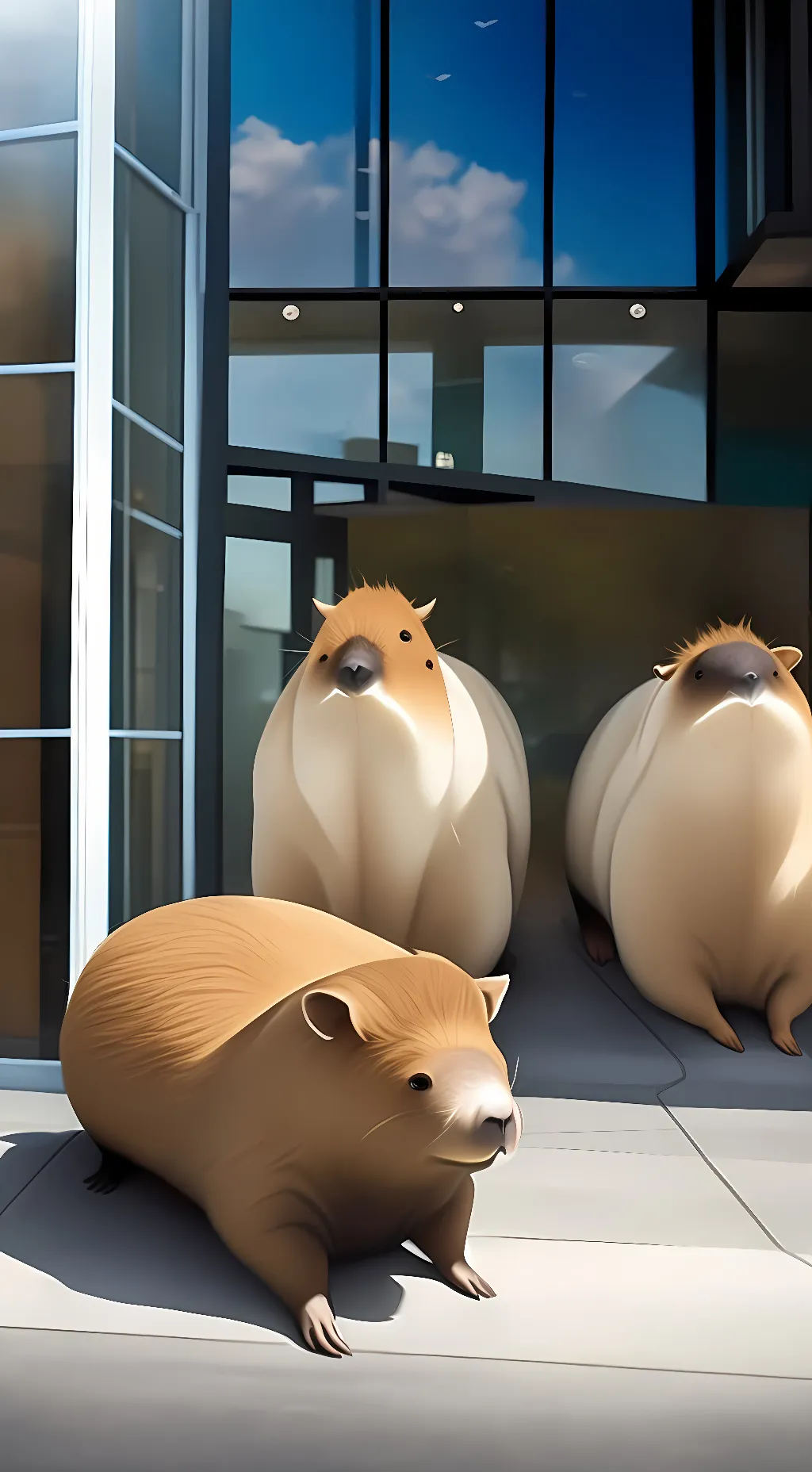 ai character: Capybara king background