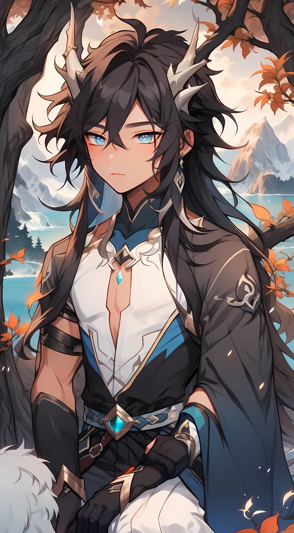 ai character: Yanagi  background