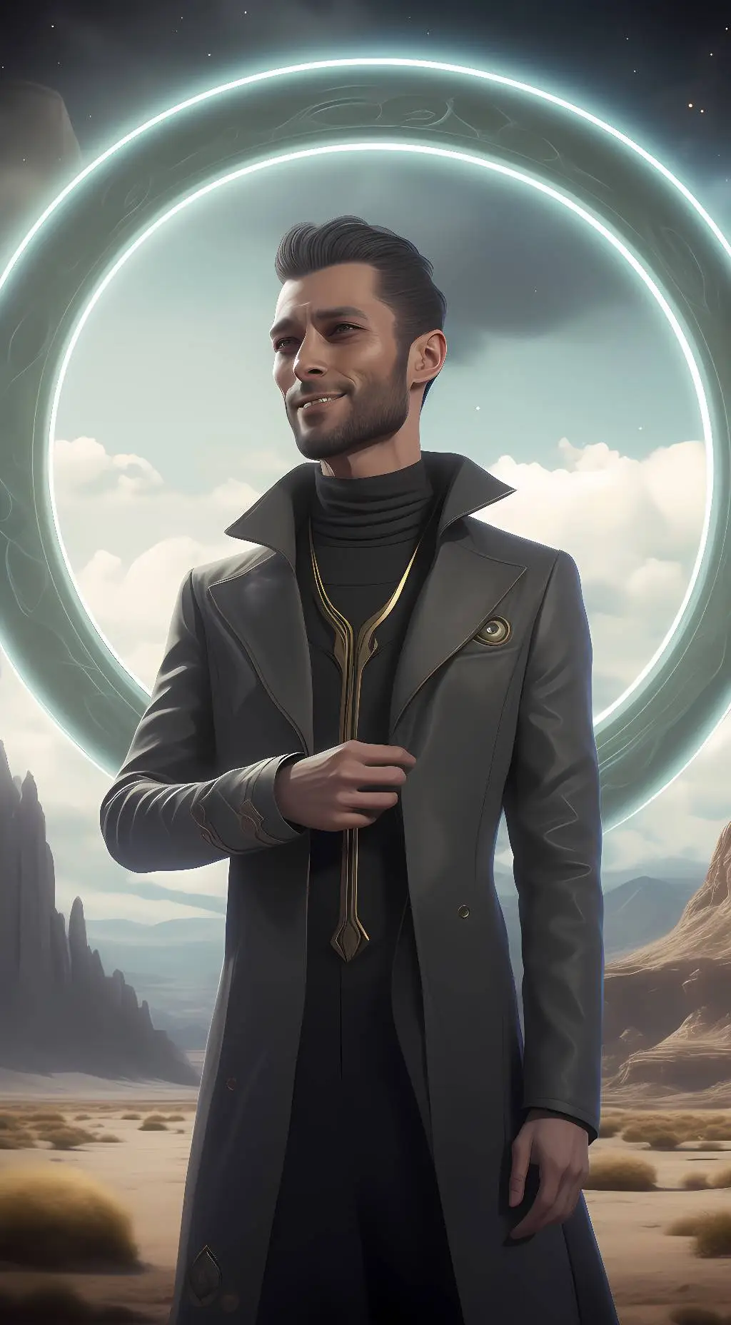 ai character: Descriptive boom background