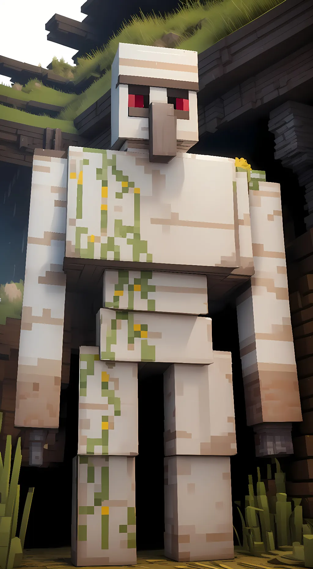 ai character: Iron Golem background