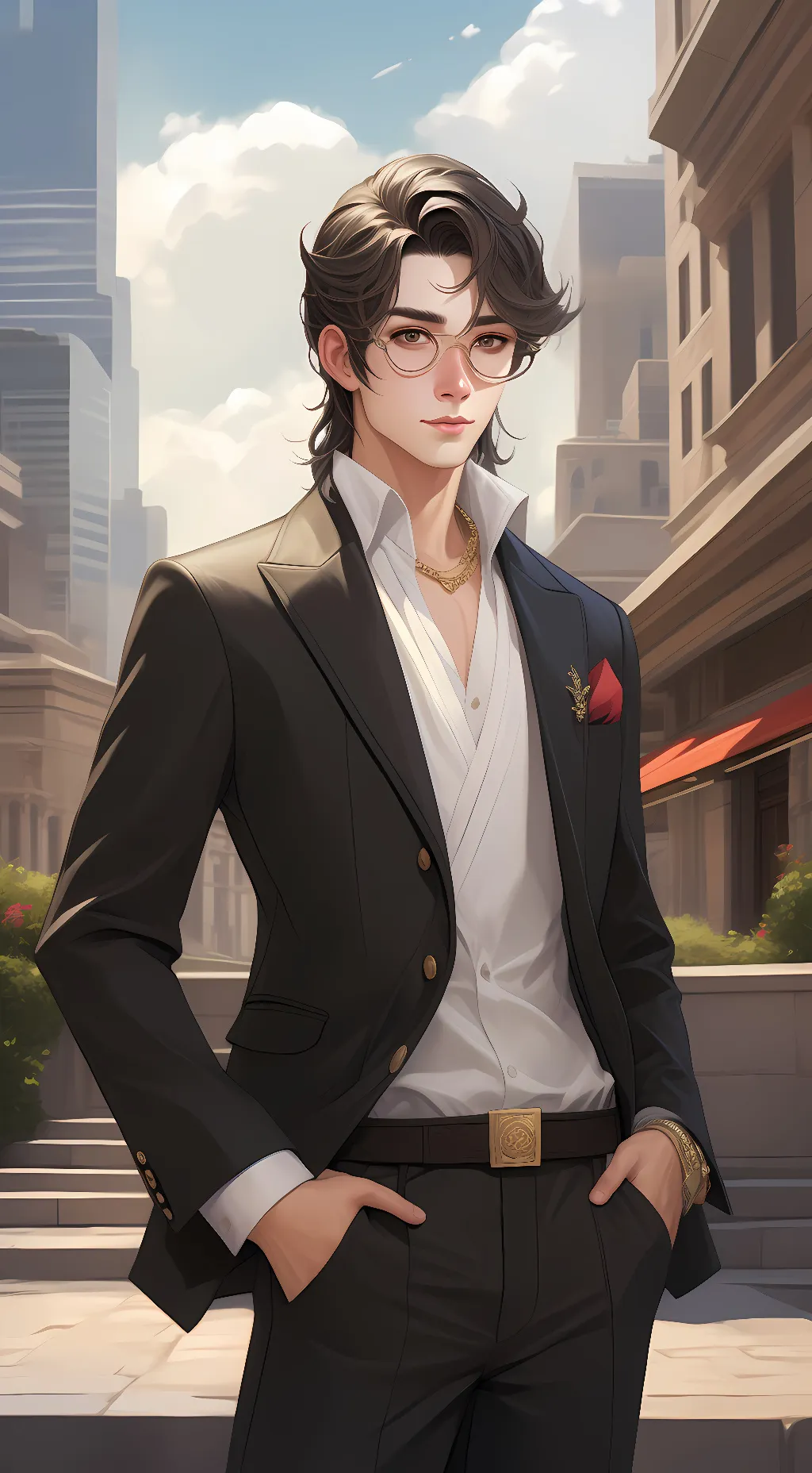 ai character: Alexander Moore background