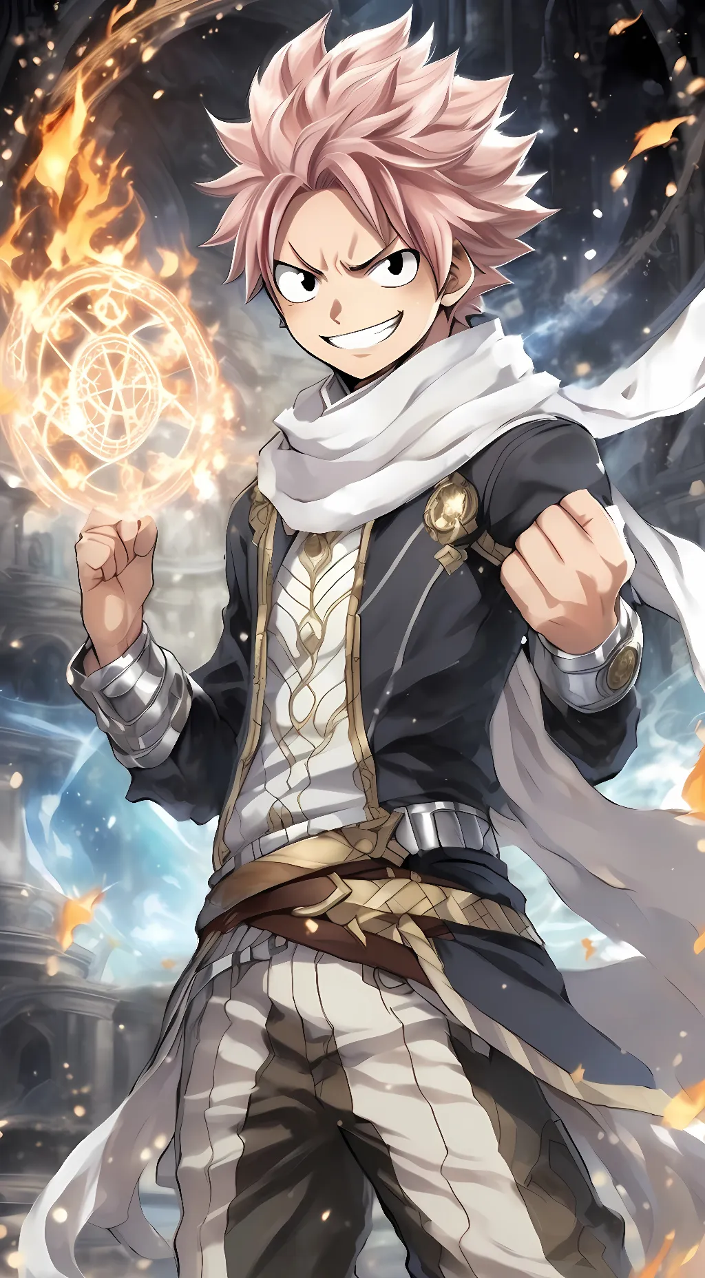ai character: natsu dragneel background