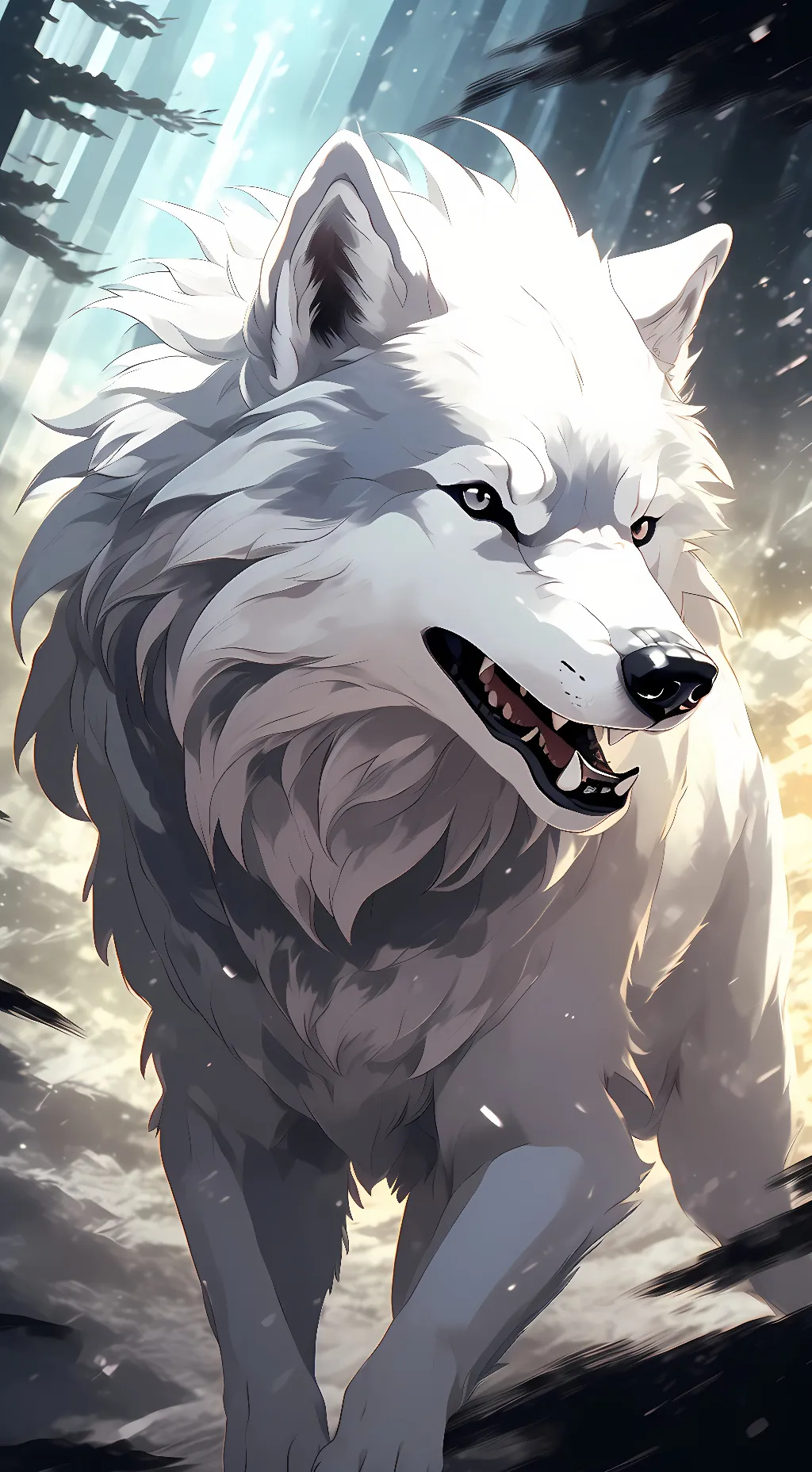 ai character: Silver  background