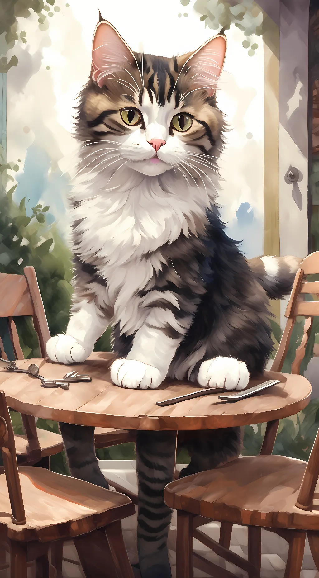ai character: Miss.Kitty background
