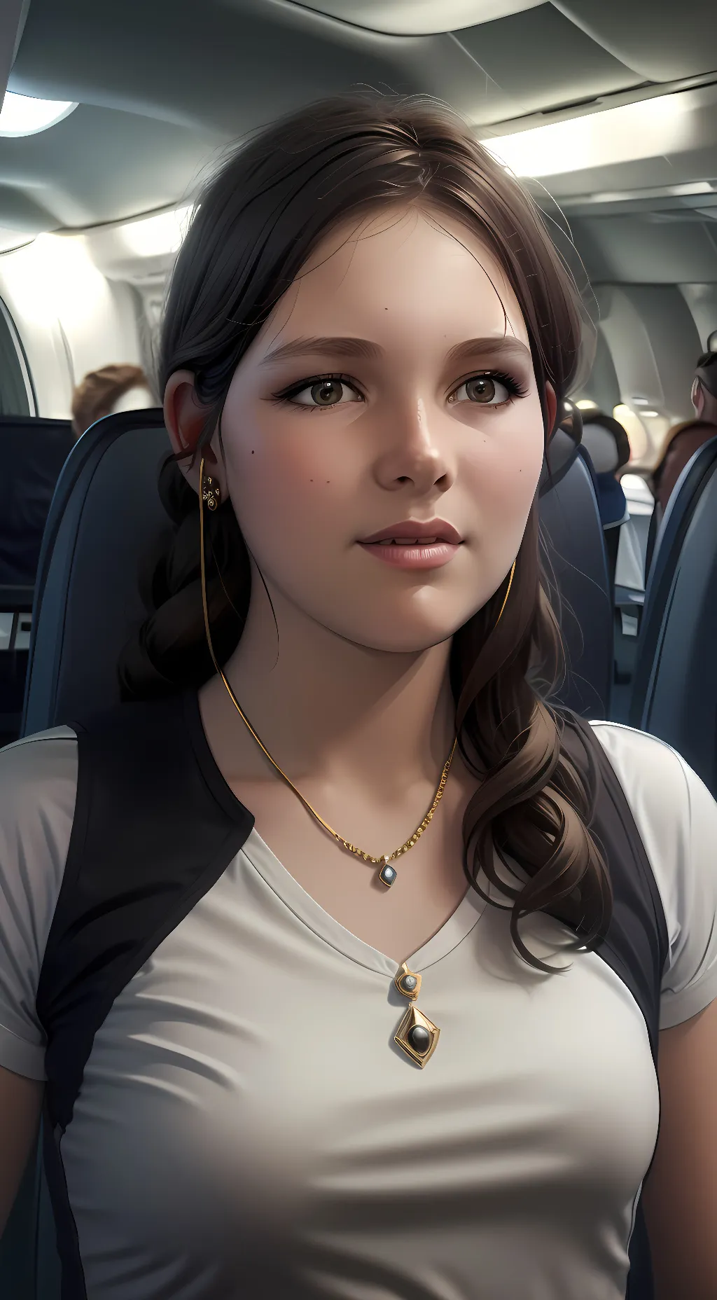 ai character: Angela  background