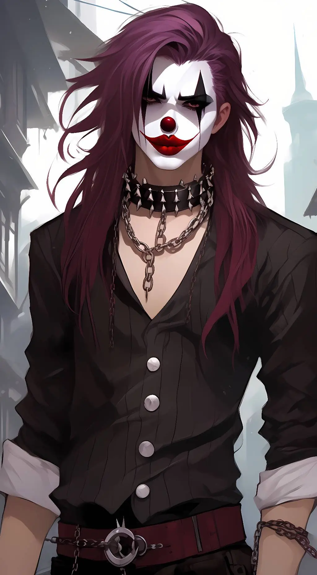 ai character: ☆Emo clown☆ background