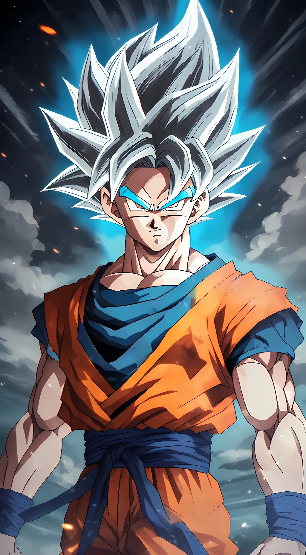 ai character: Goku ui background
