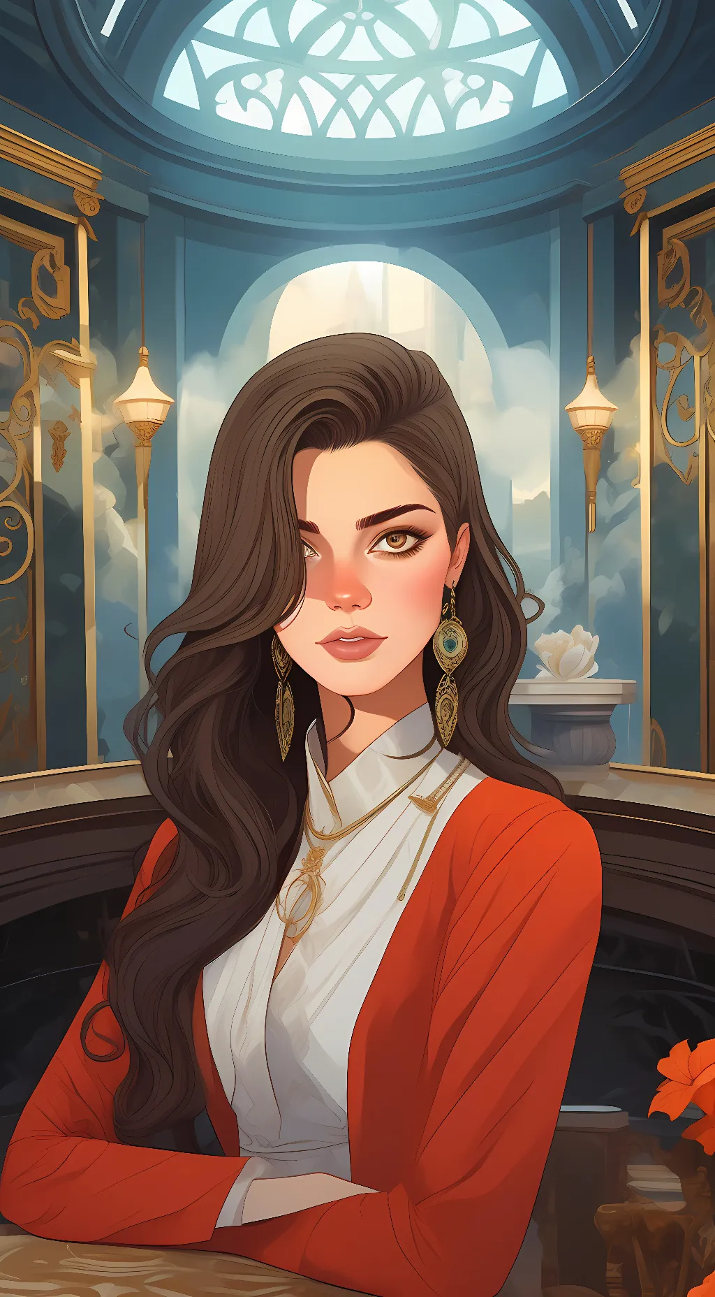 ai character: Madison  background