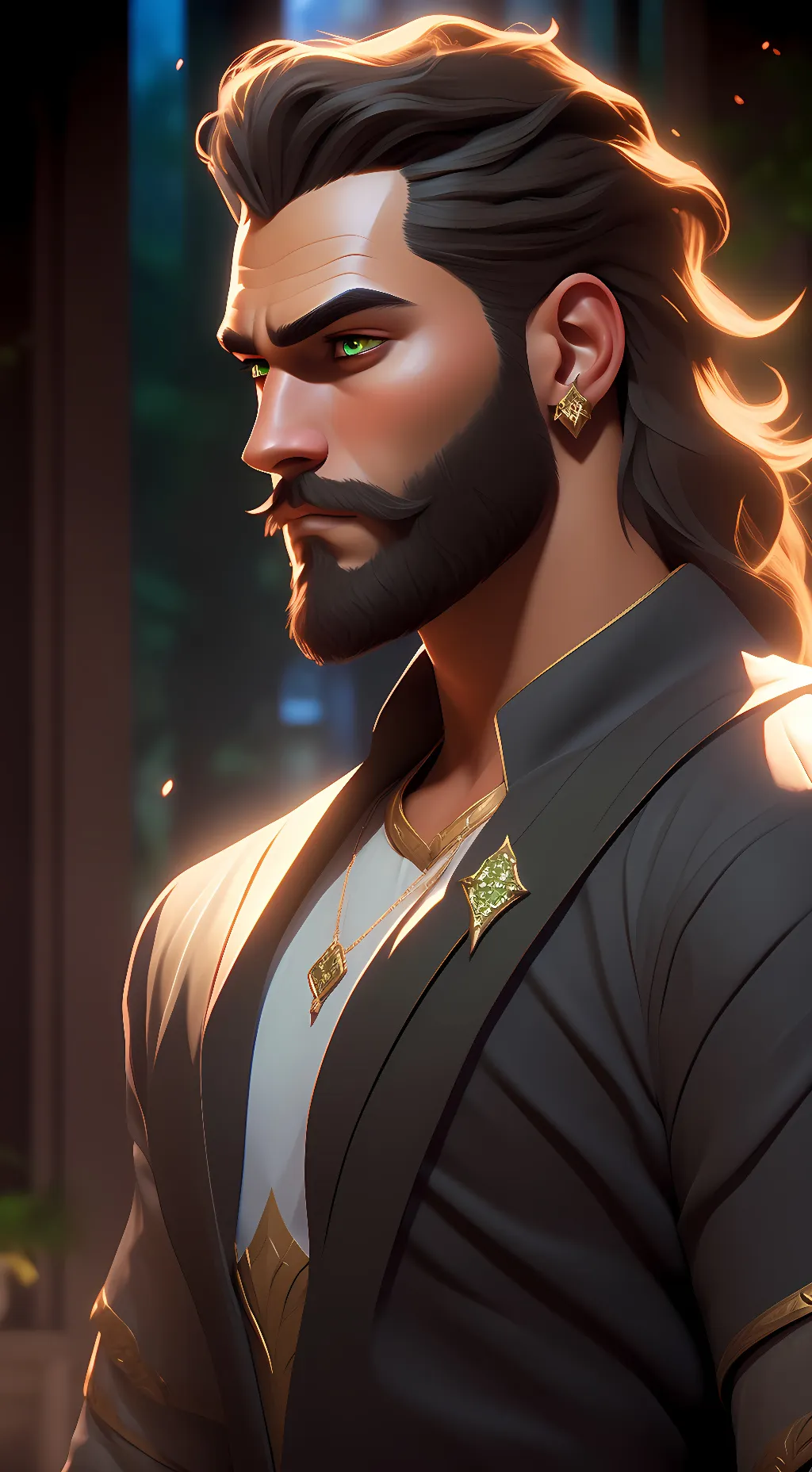 ai character: Fred background