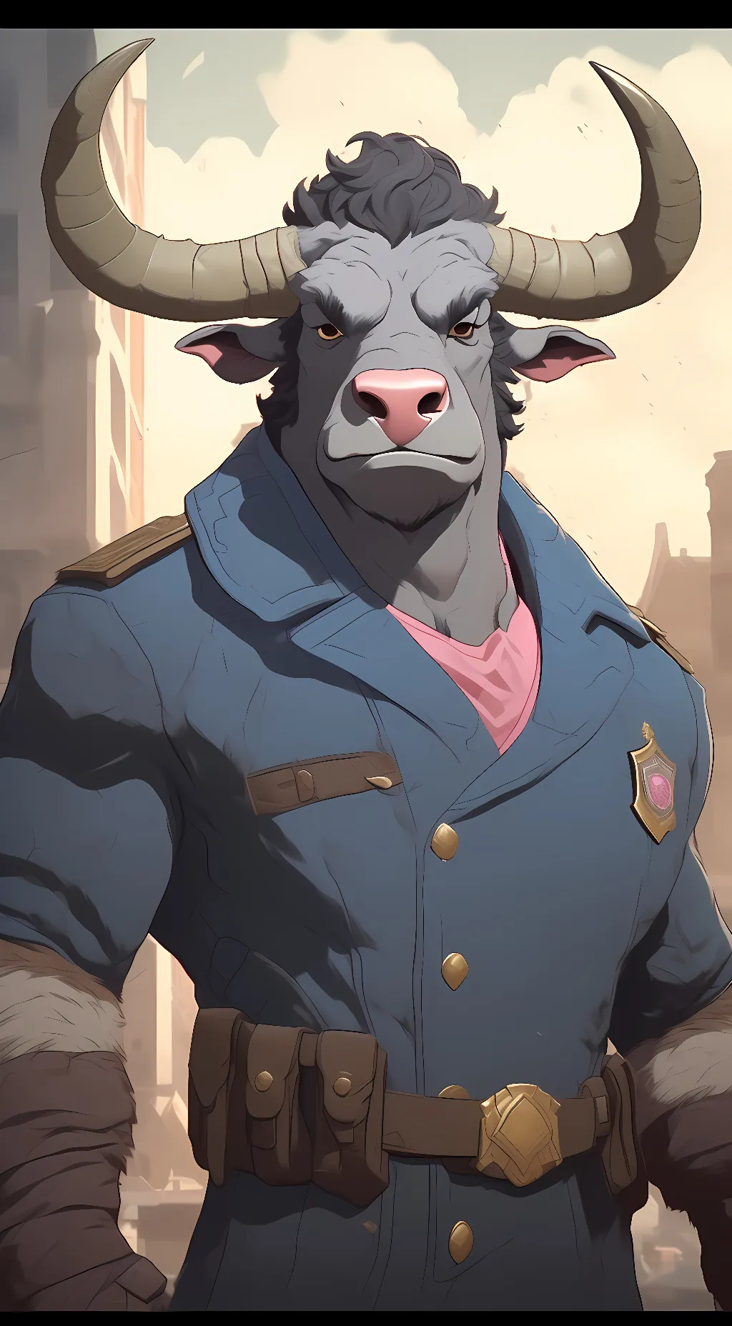 ai character: Chief Bogo background
