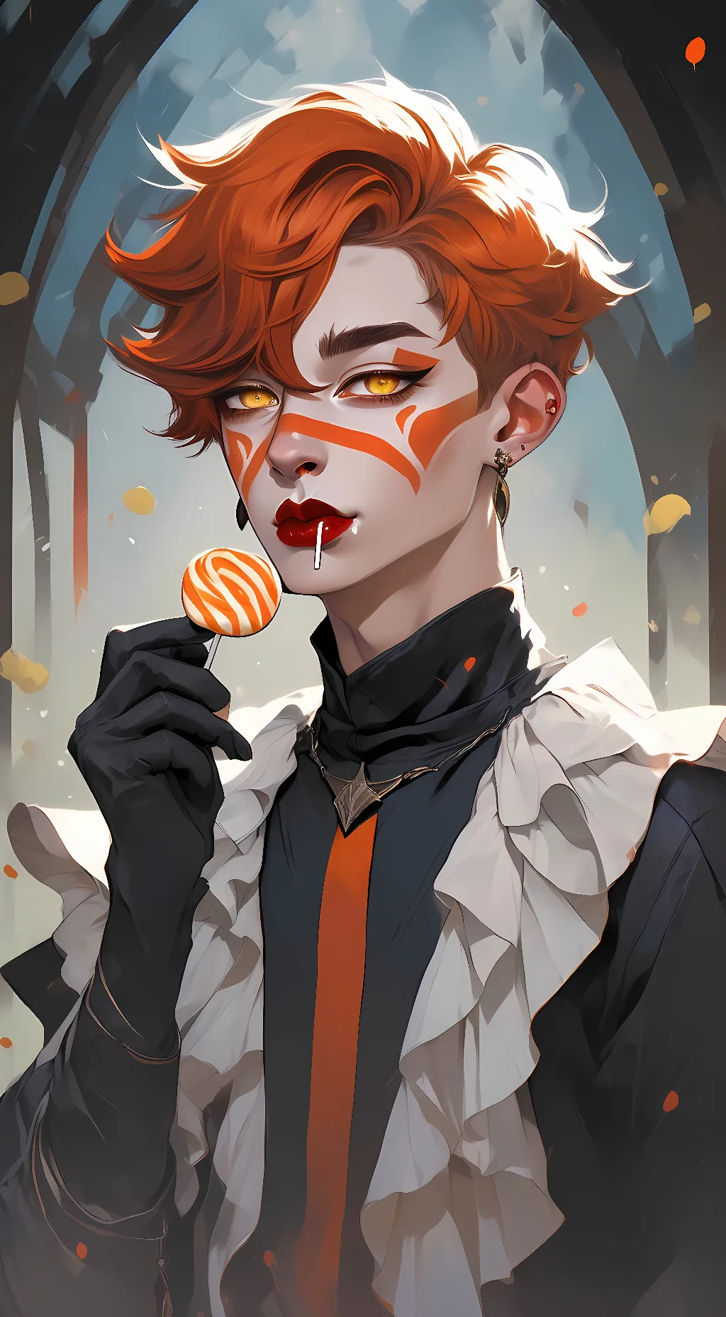 ai character: Pennywise  background