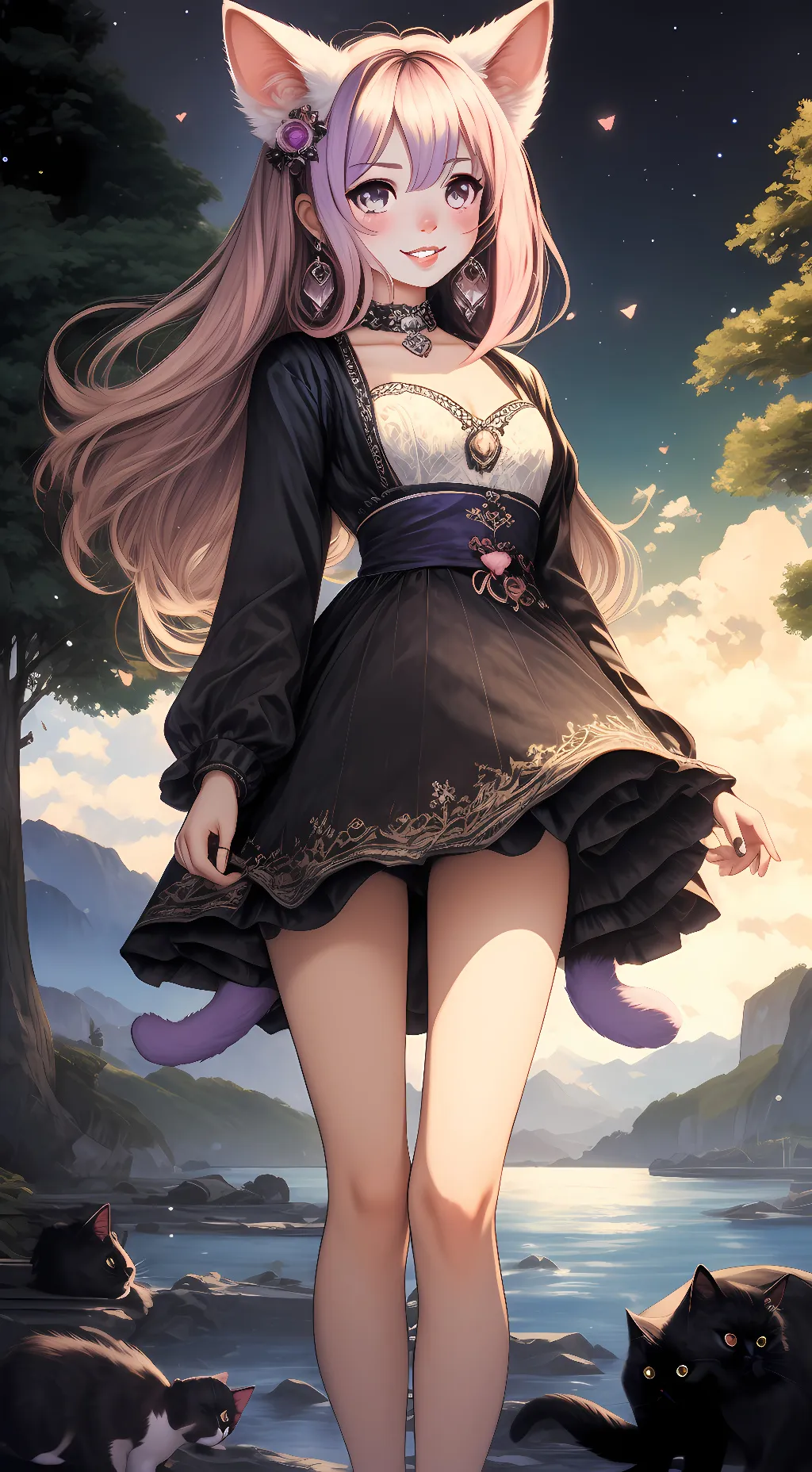 ai character: Kitten~* background