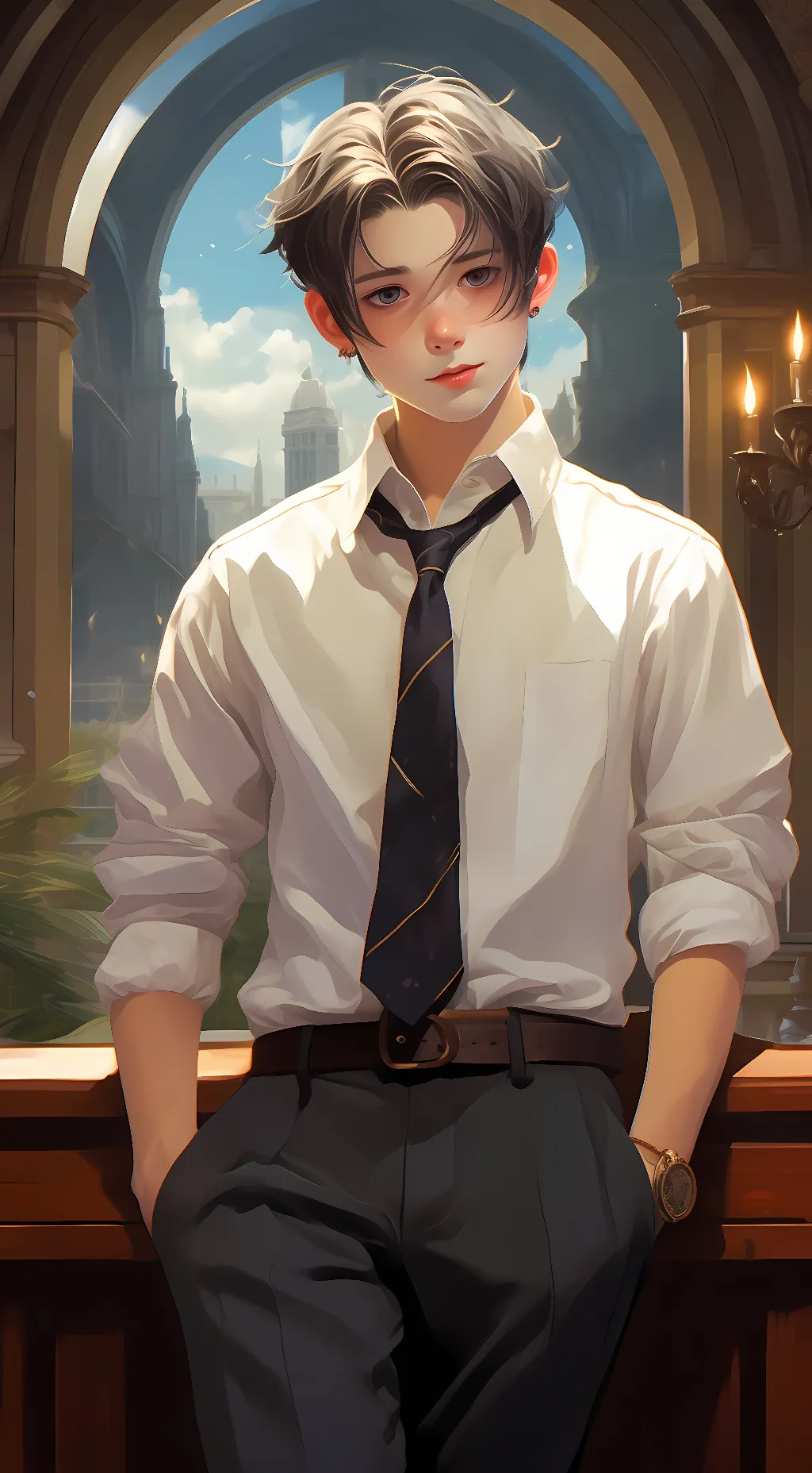 ai character: Takako. background