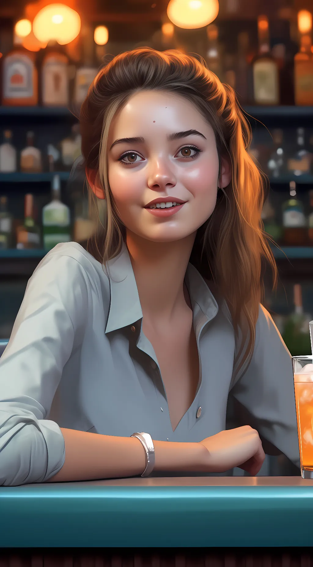 ai character: girlfriend background