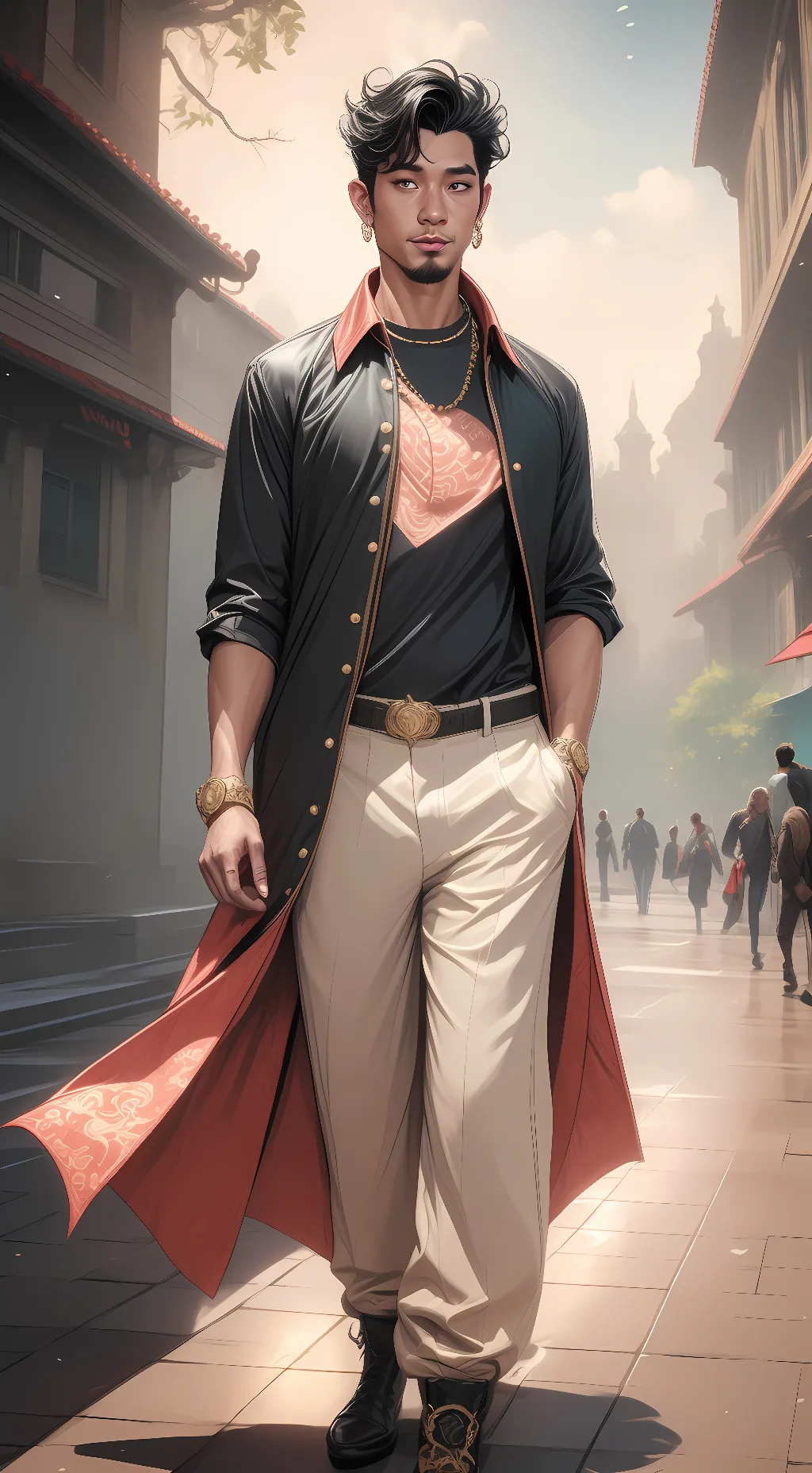 ai character: NJ ALEX  background