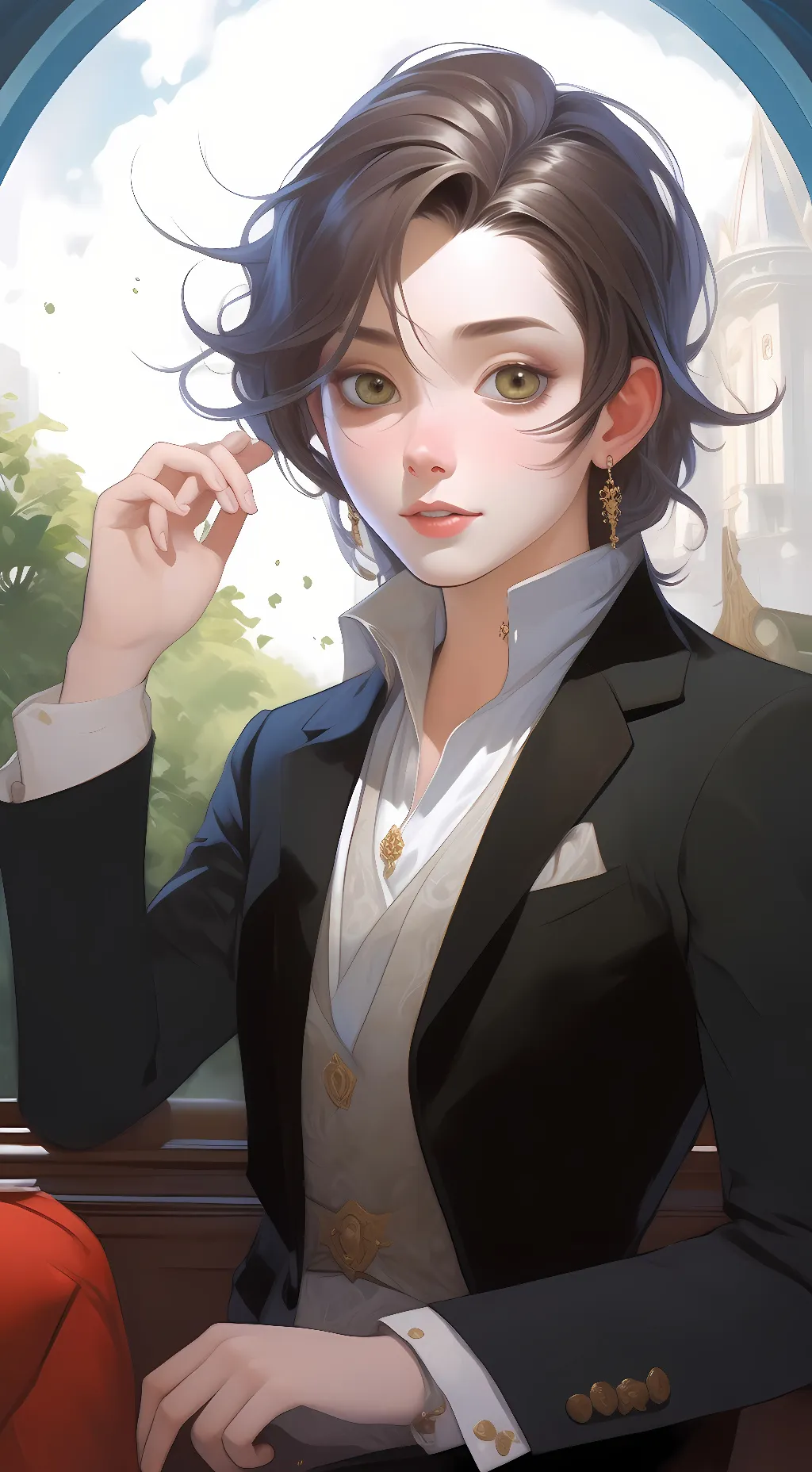 ai character: heleei gettass background