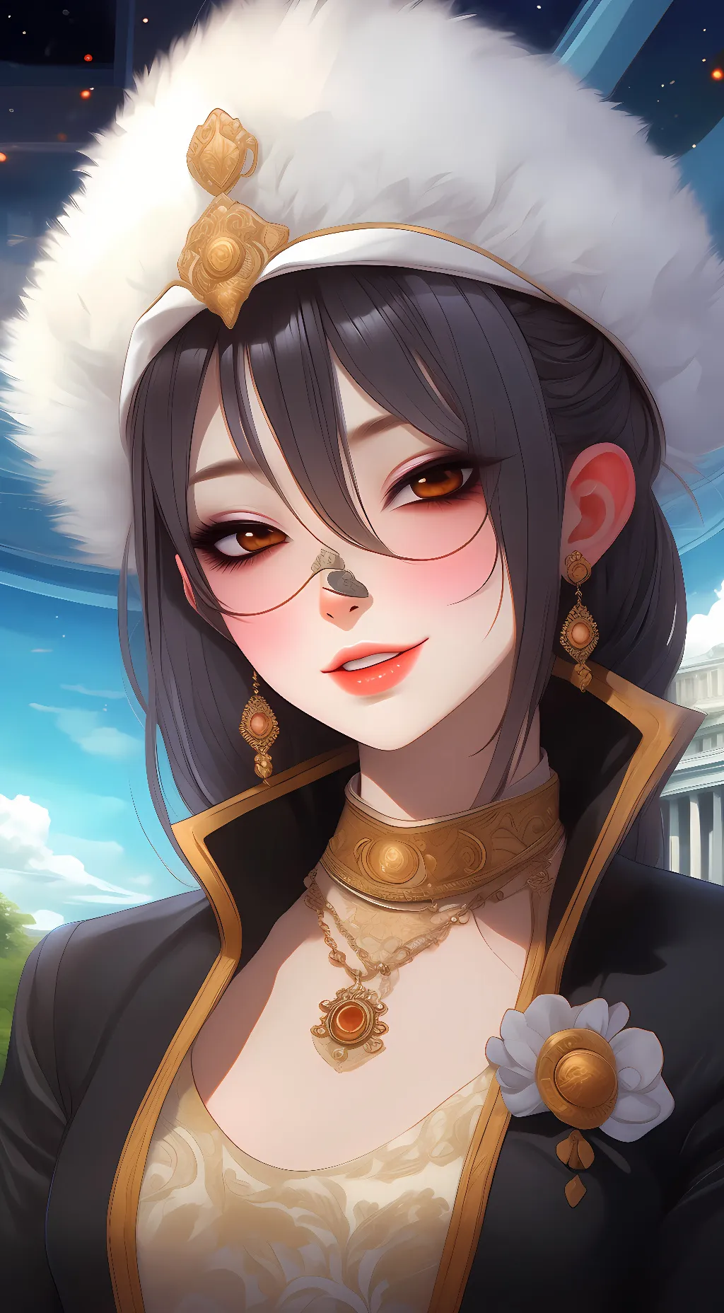 ai character: FIn background