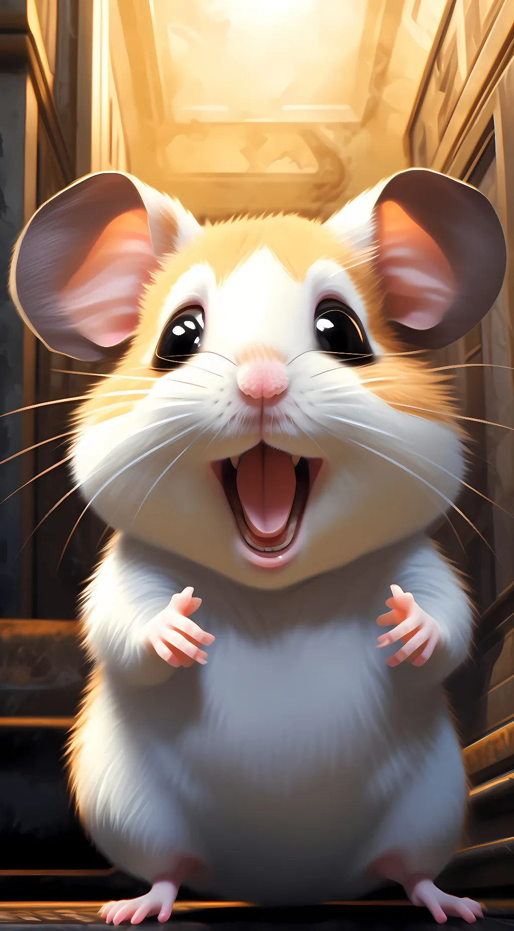 ai character: Baby Hamster background