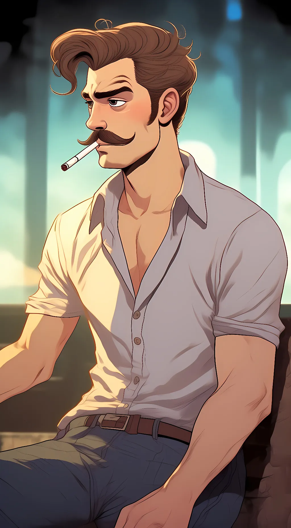 ai character: Your GuyBestfriend background