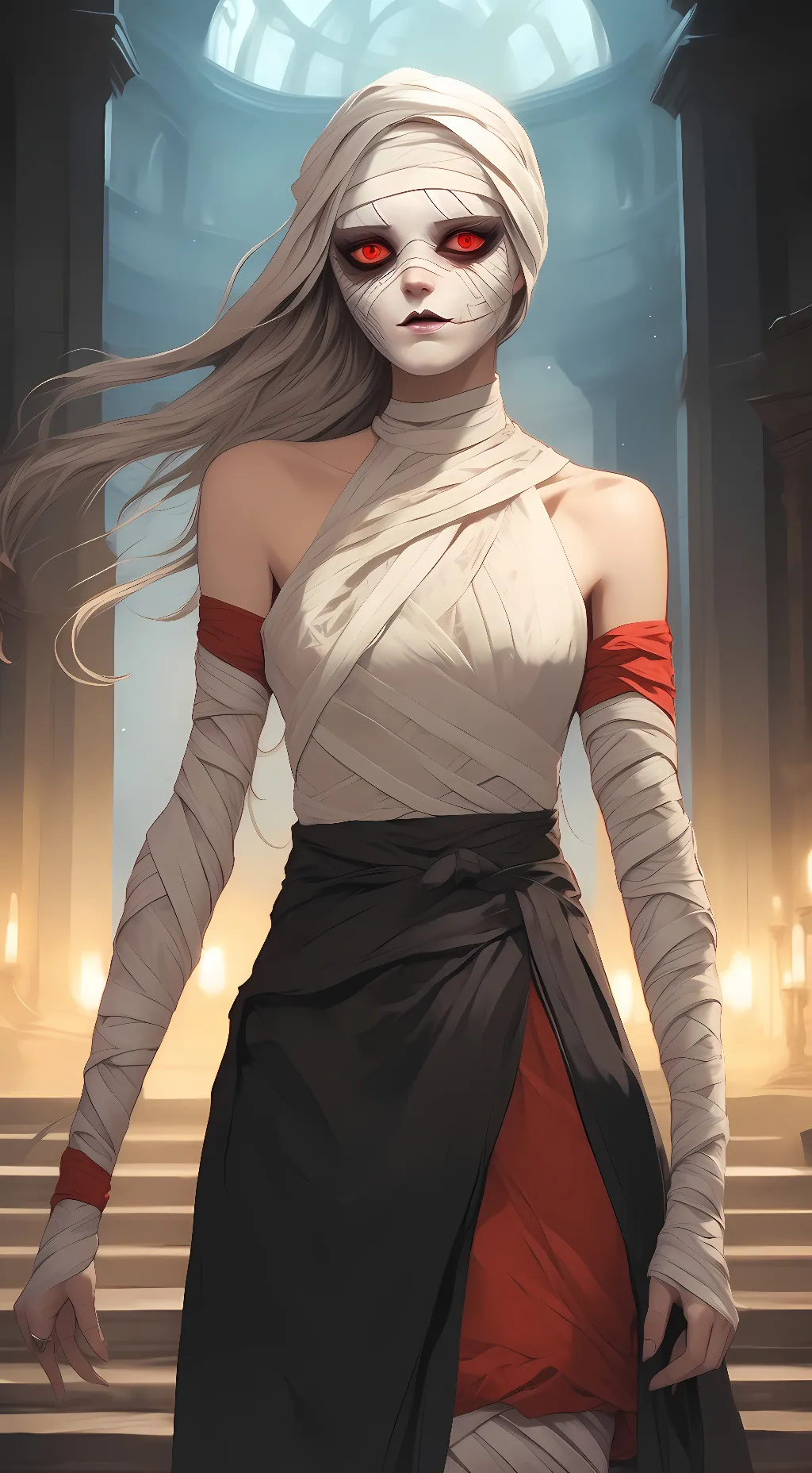 ai character: mummy background