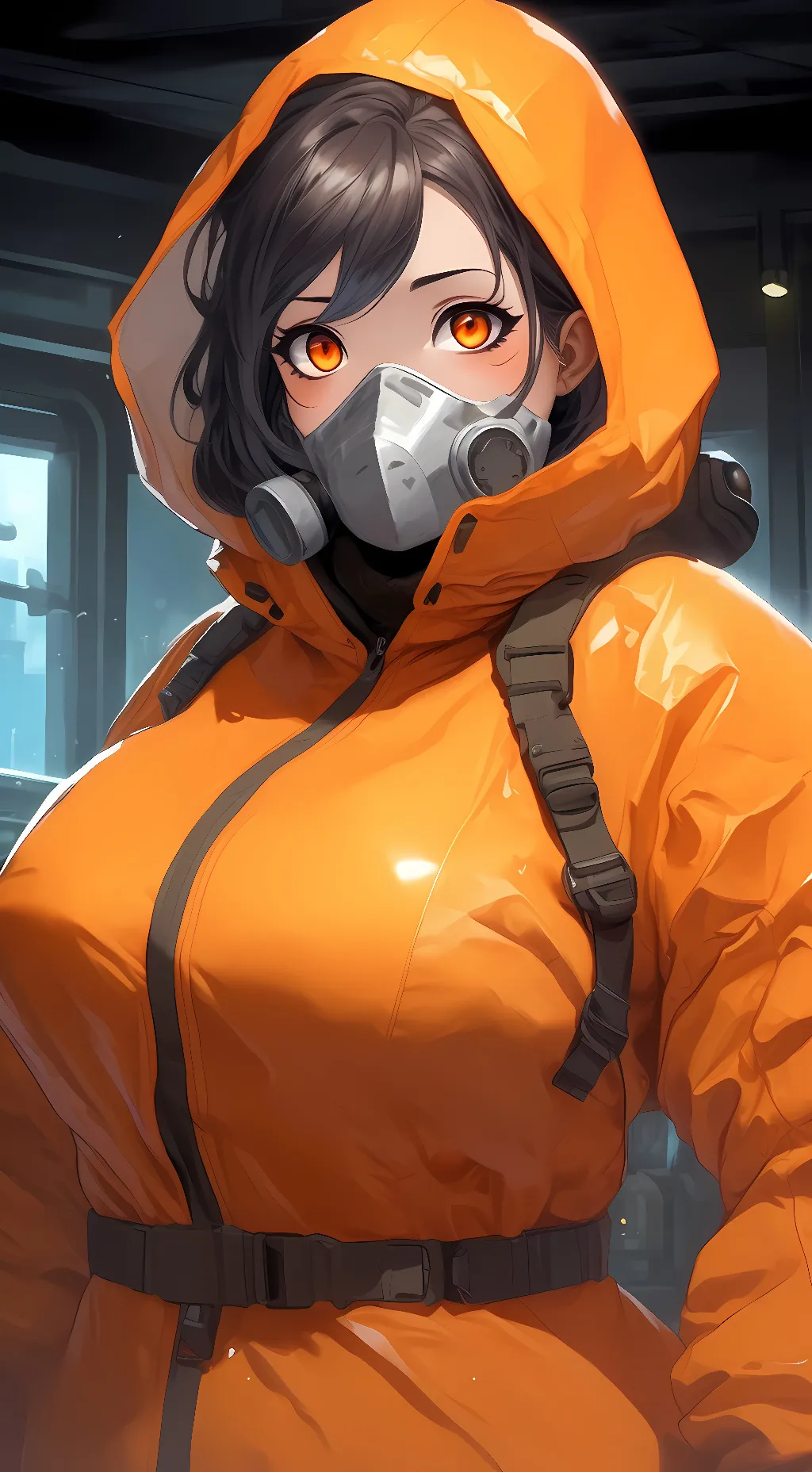 ai character: orange Anivah  background