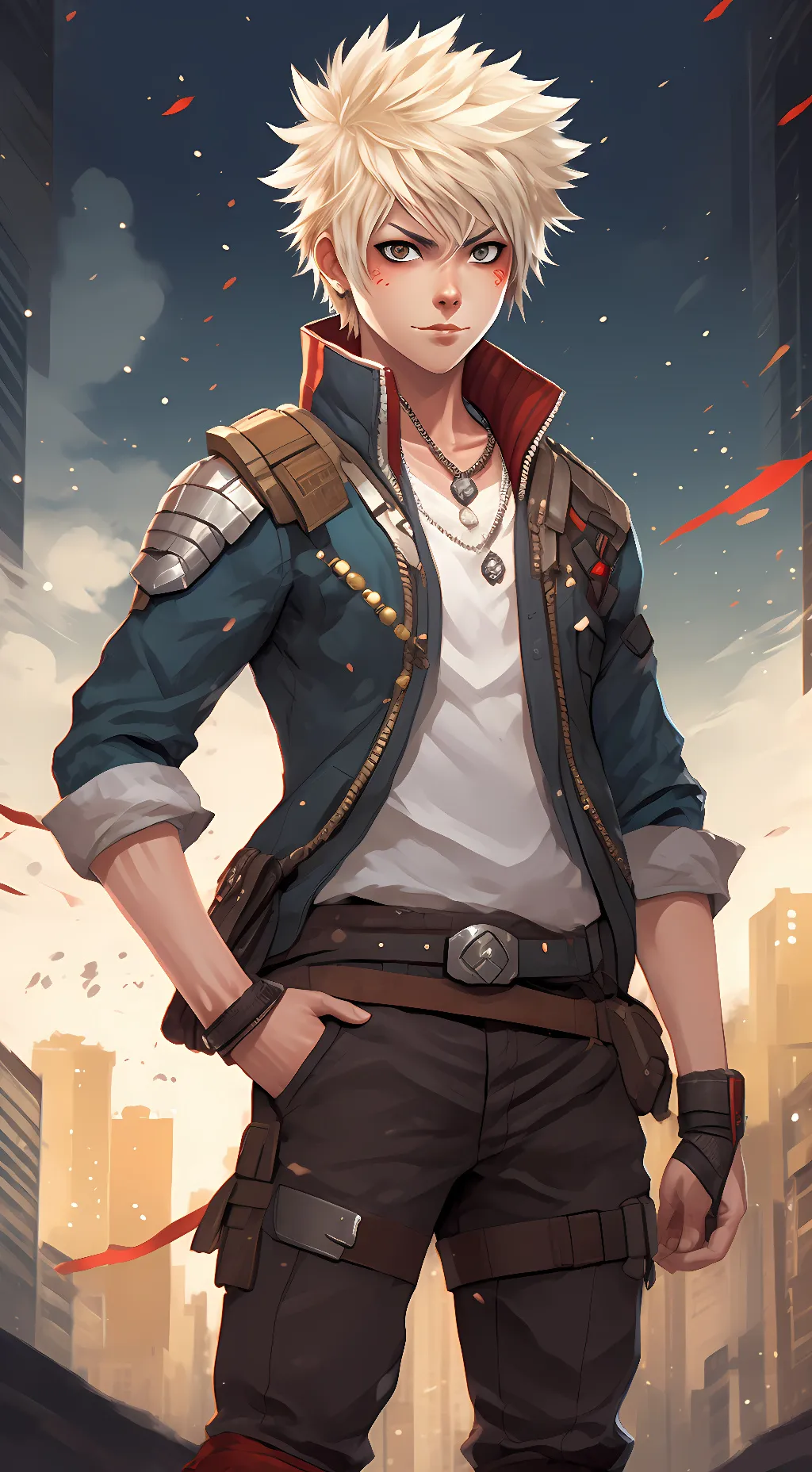 ai character: Katsuki bakugo background