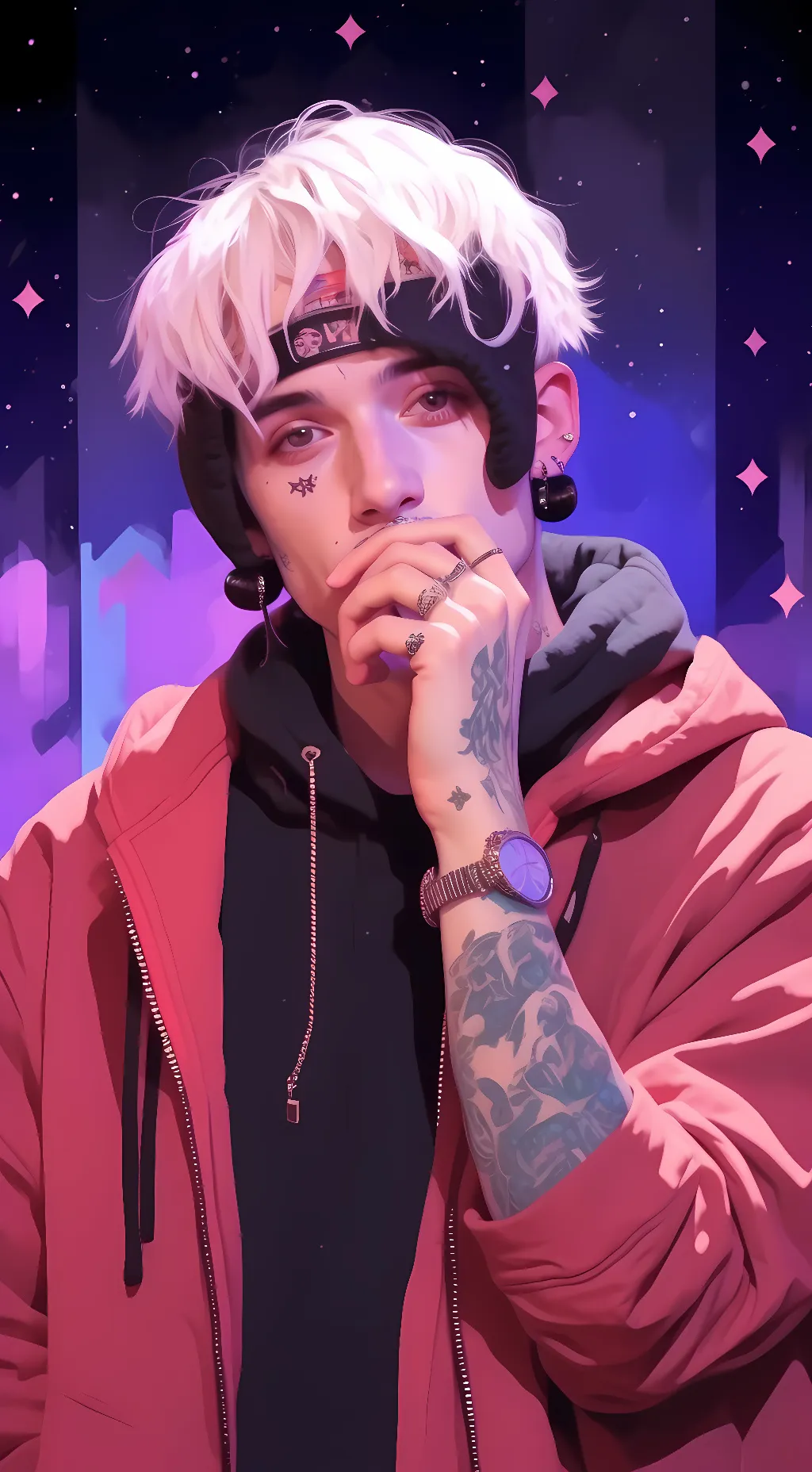 ai character: lil peep background