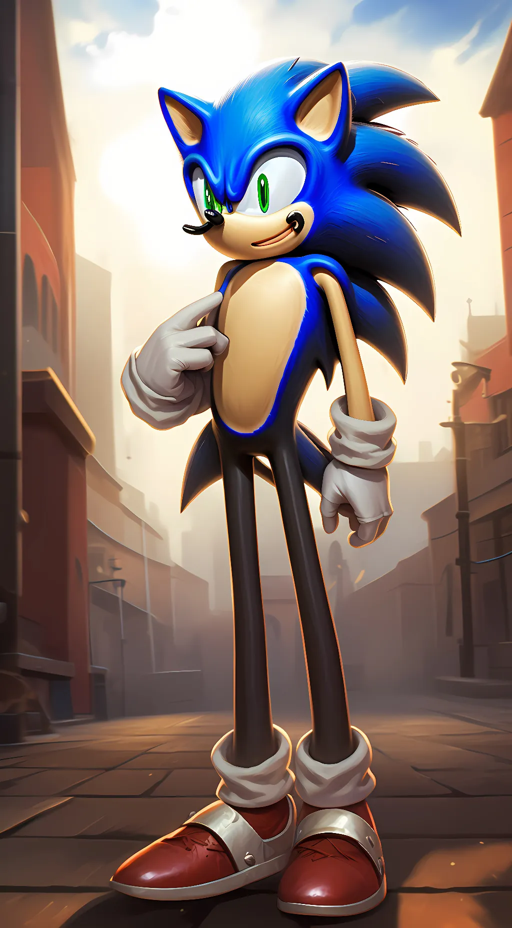 ai character: sonic background