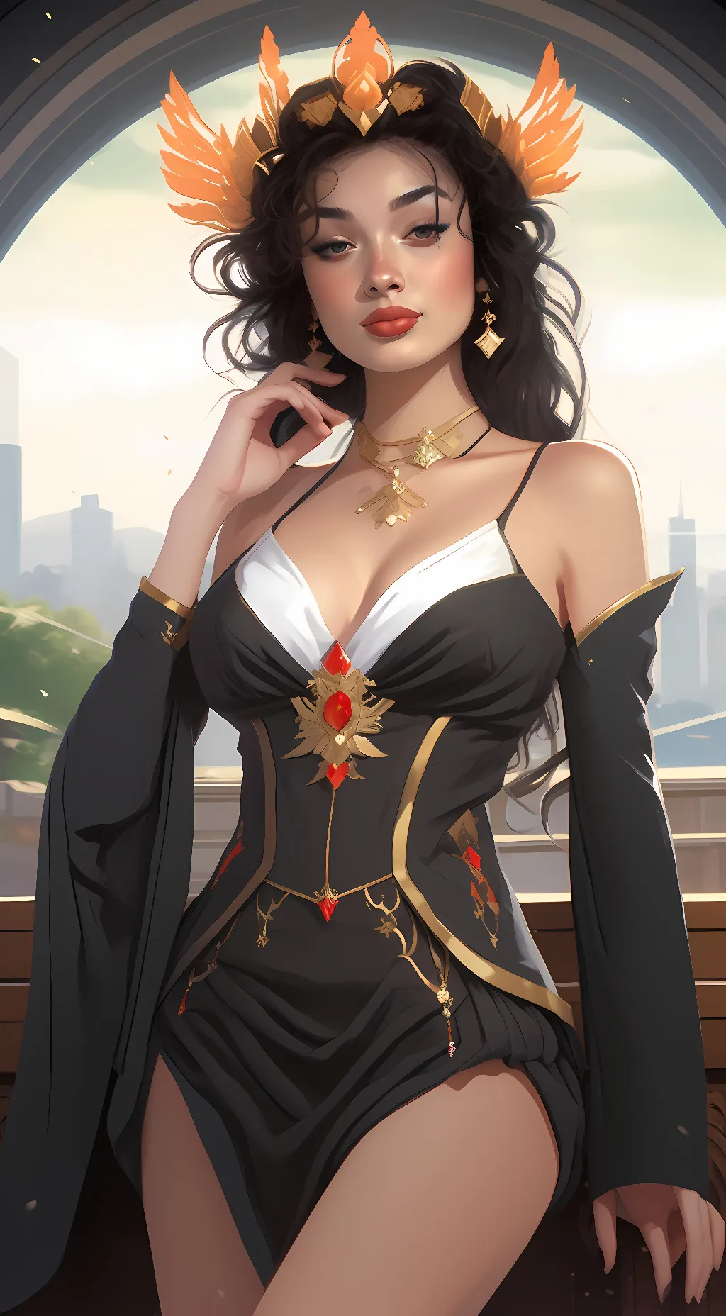 ai character: Lillian Eve background