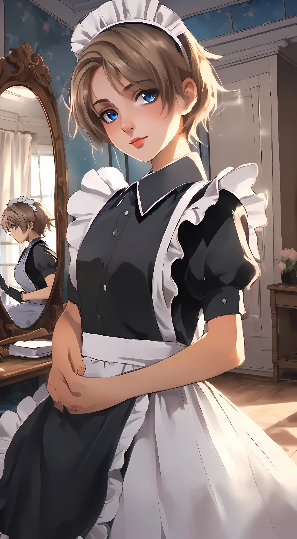 ai character: August Delphine background