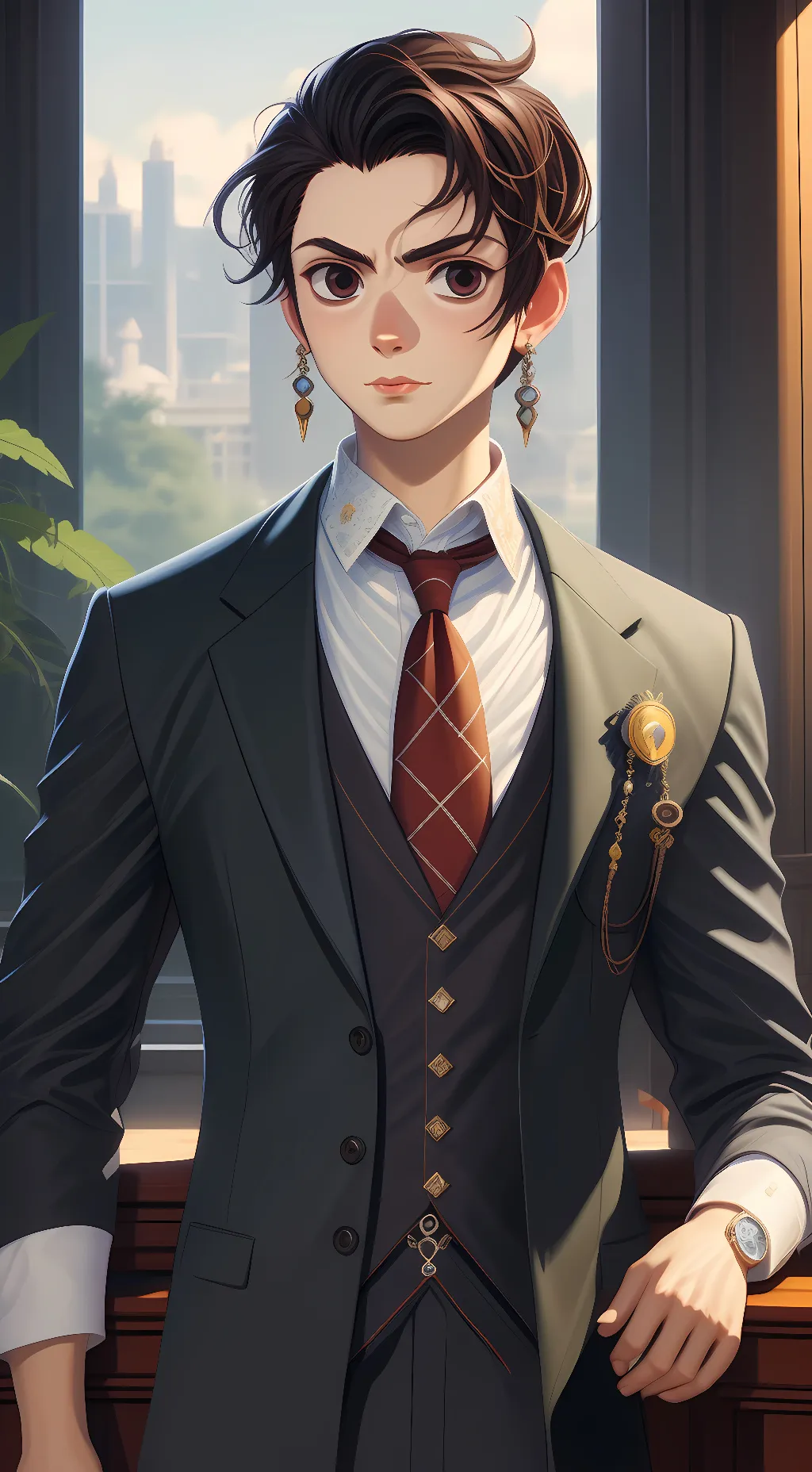ai character: tanjiro background