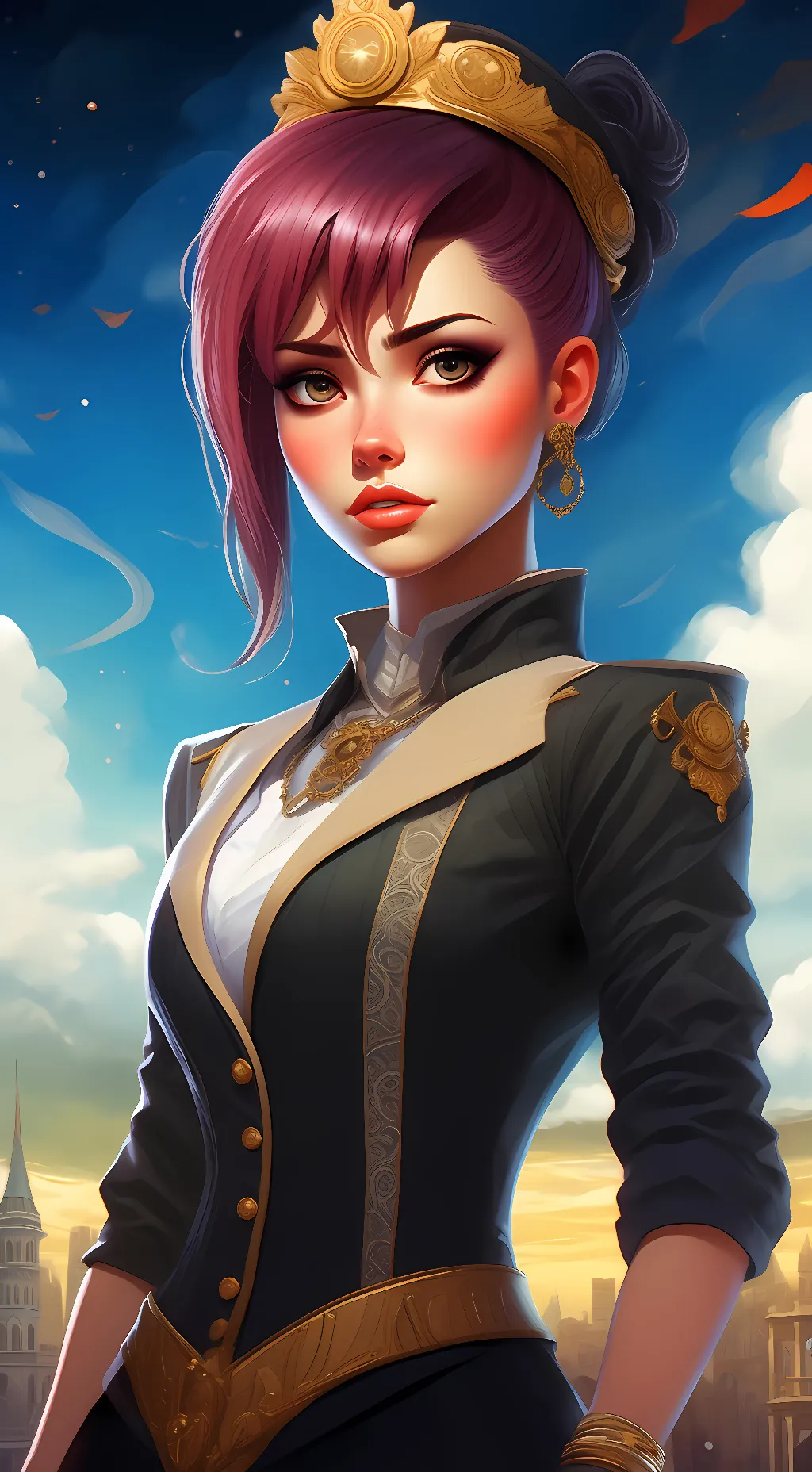 ai character: princess Ruthbell background