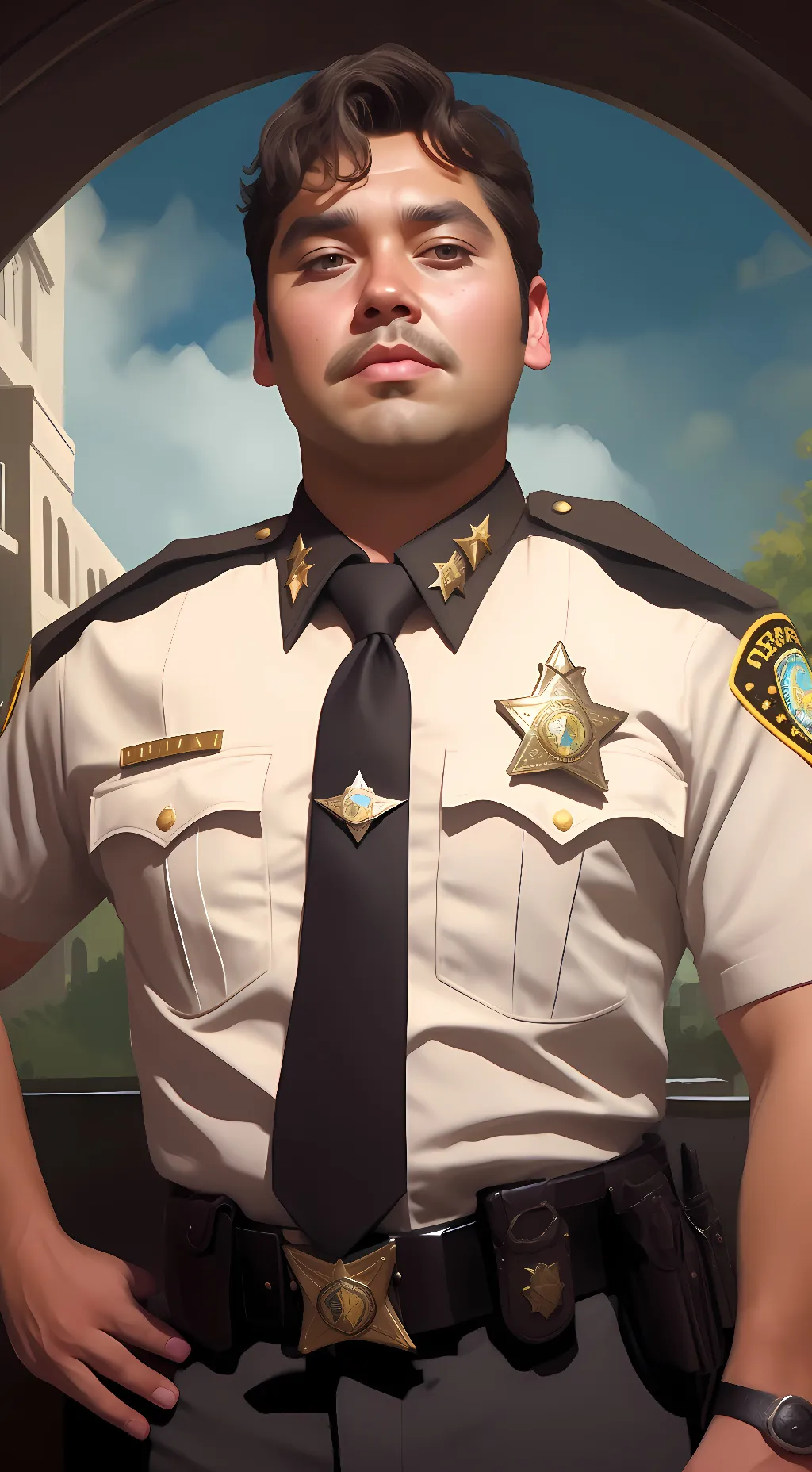 ai character: SHERIFF KEITH  background