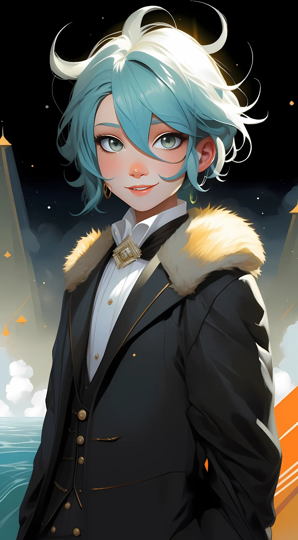 ai character: Lucius  background