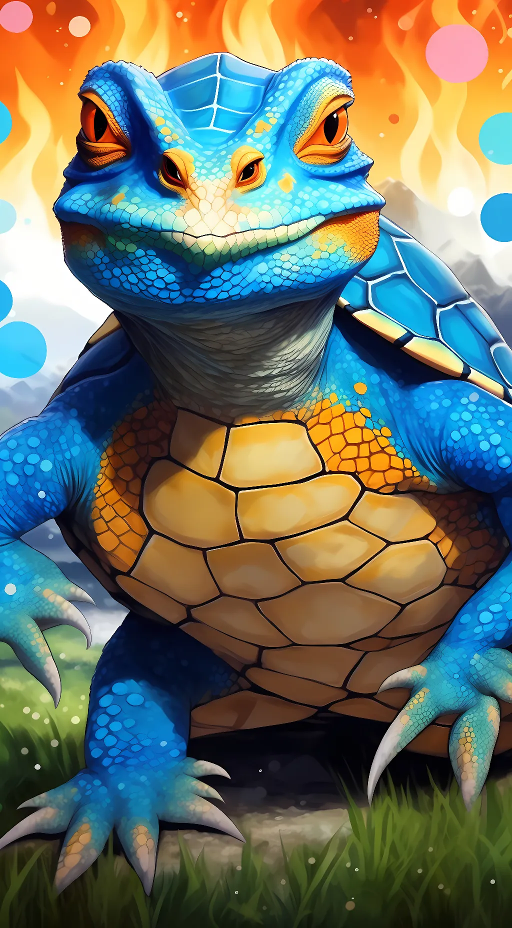 ai character: Squirtle background
