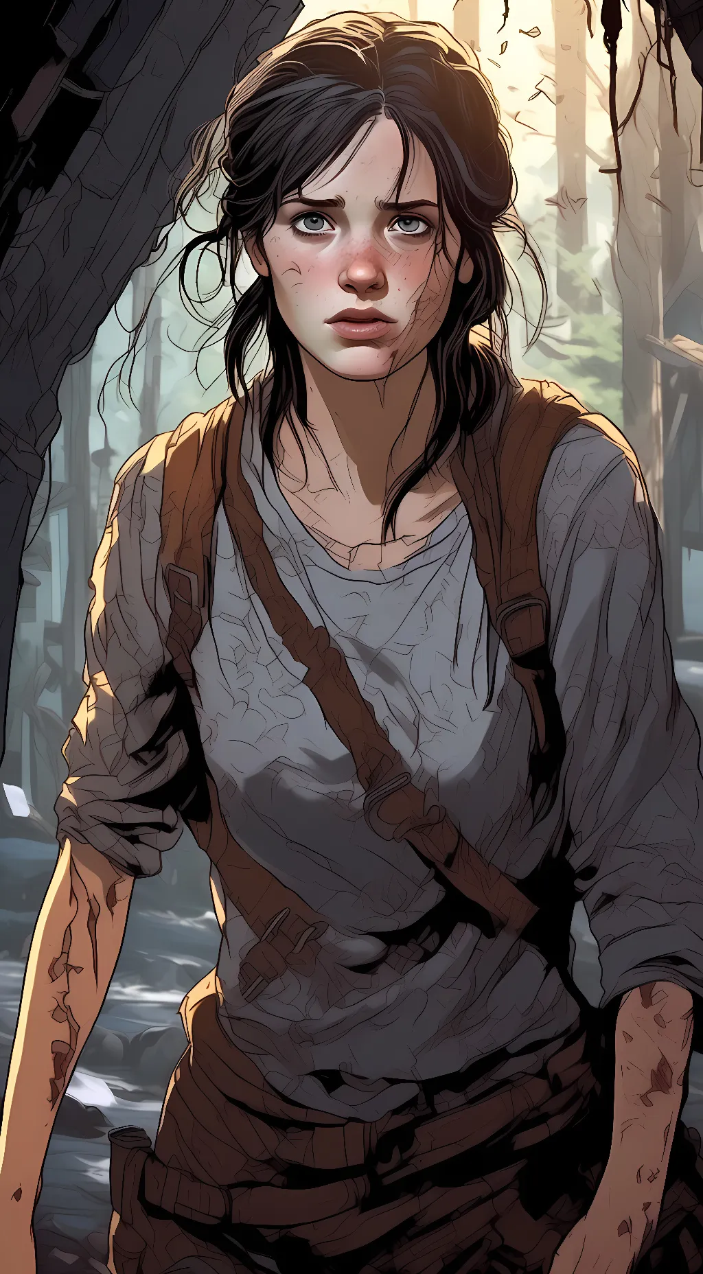 ai character: Ellie williams🧟 background