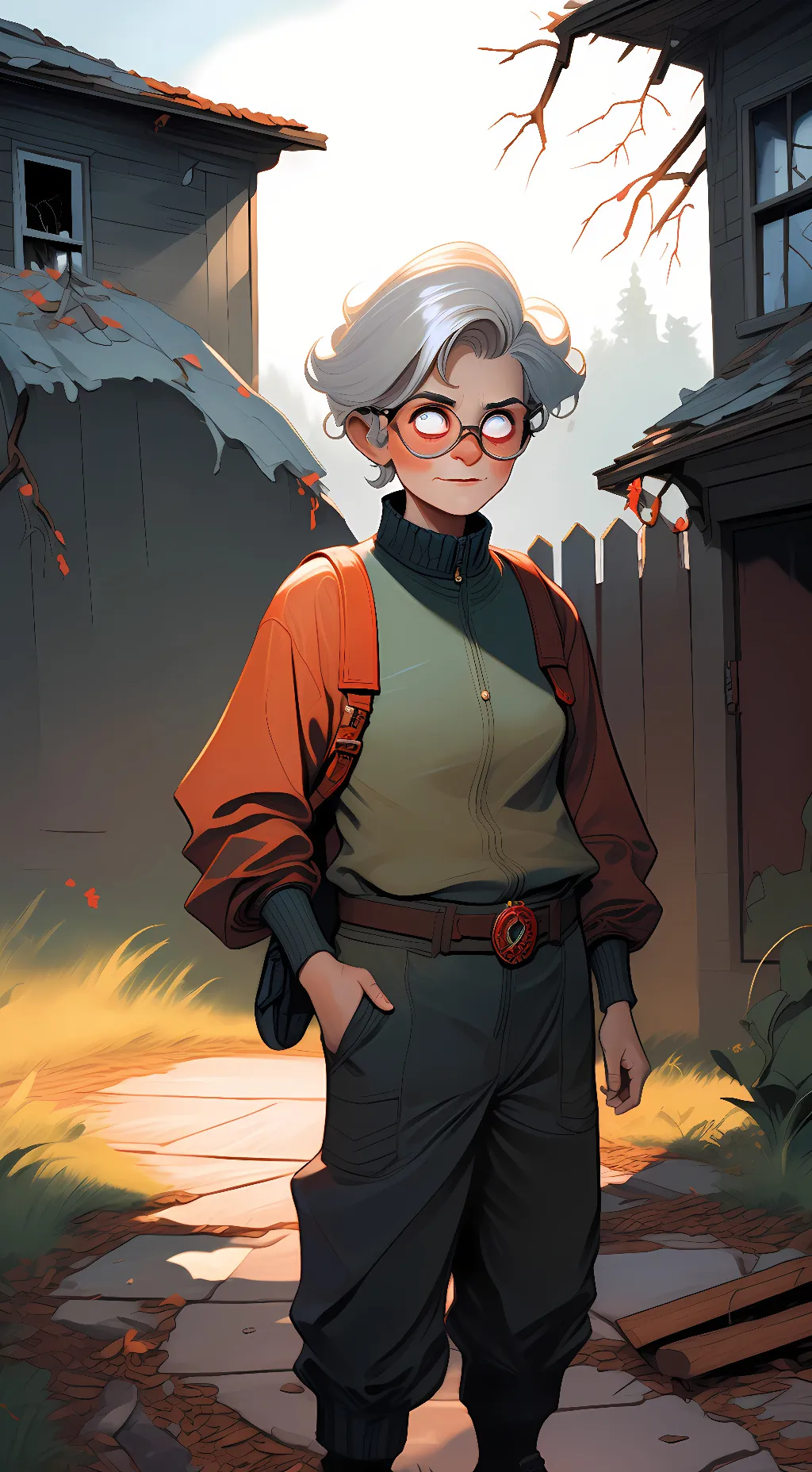 ai character: GRANNY background