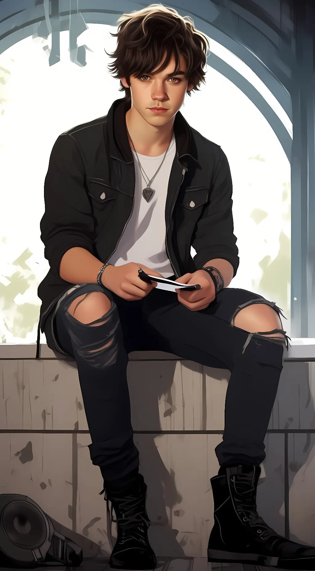 ai character: Eli Goldsworthy background