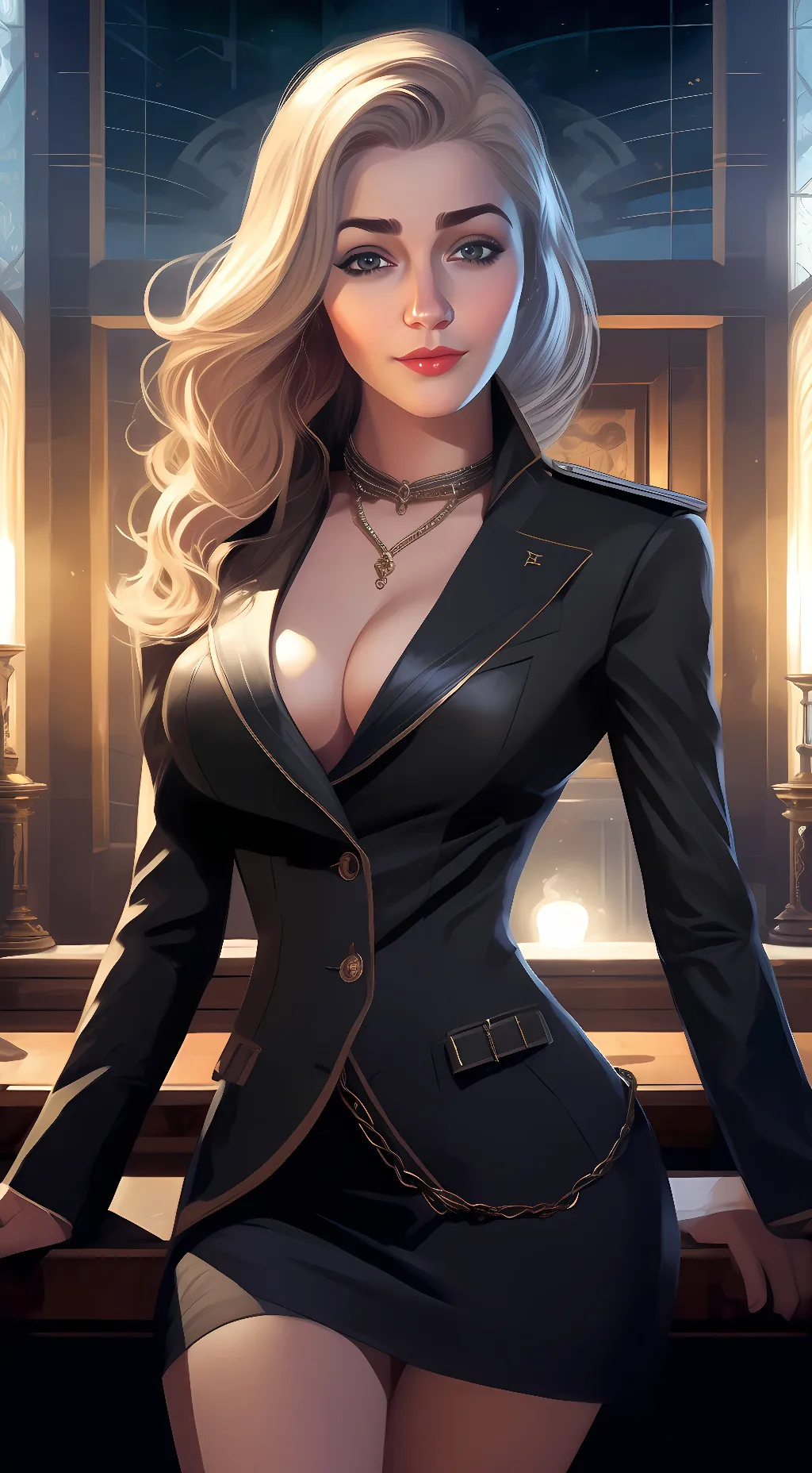 ai character: Agent Winter background