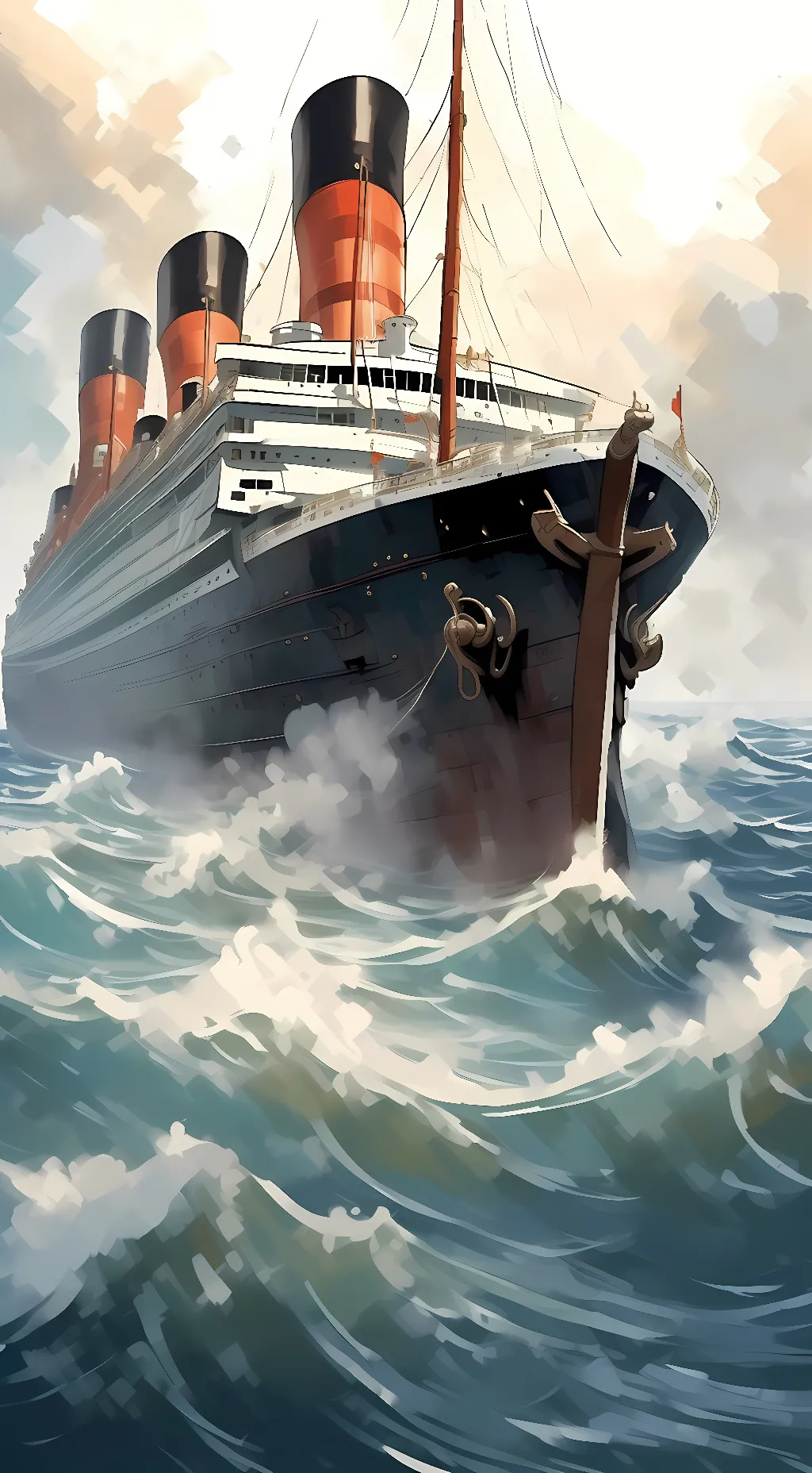 ai character: Titanic new background